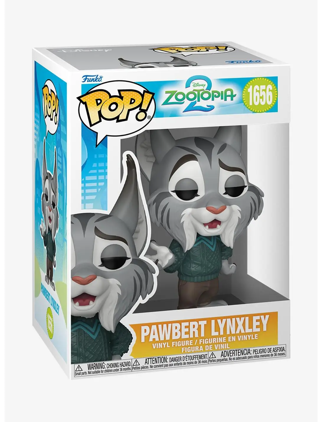 Funko Pop! Disney Zootopia 2 Pawbert Lynxley Vinyl Figure