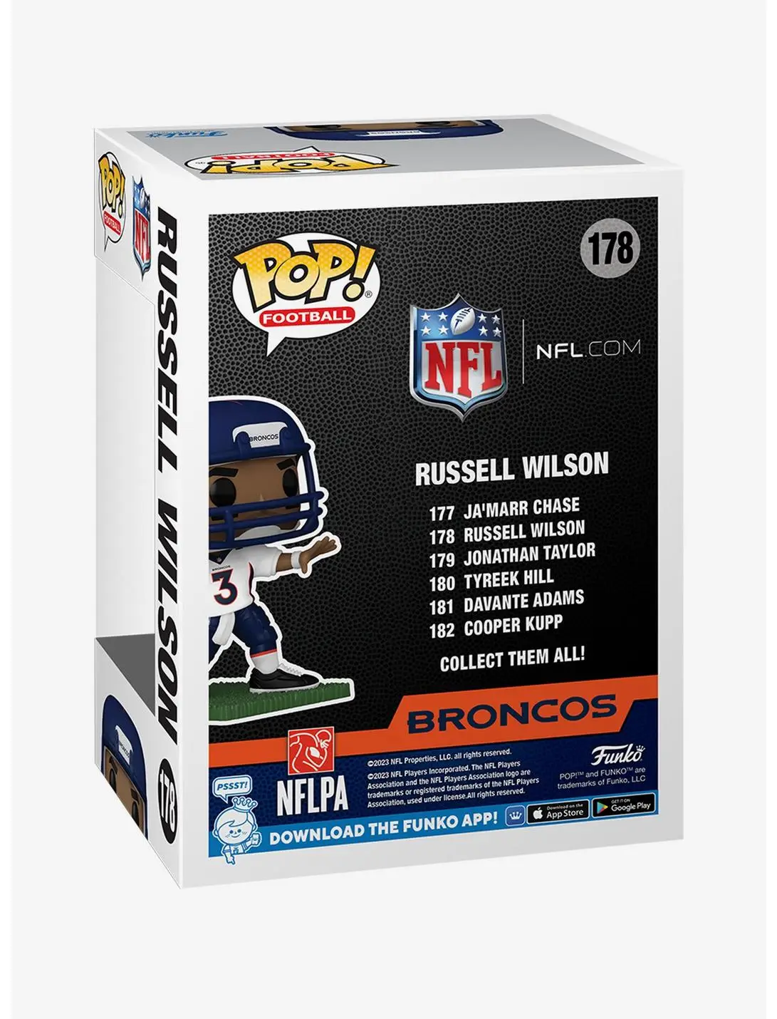 Funko Pop! Football NFL Denver Broncos Russell Wilson Vinyl Figure