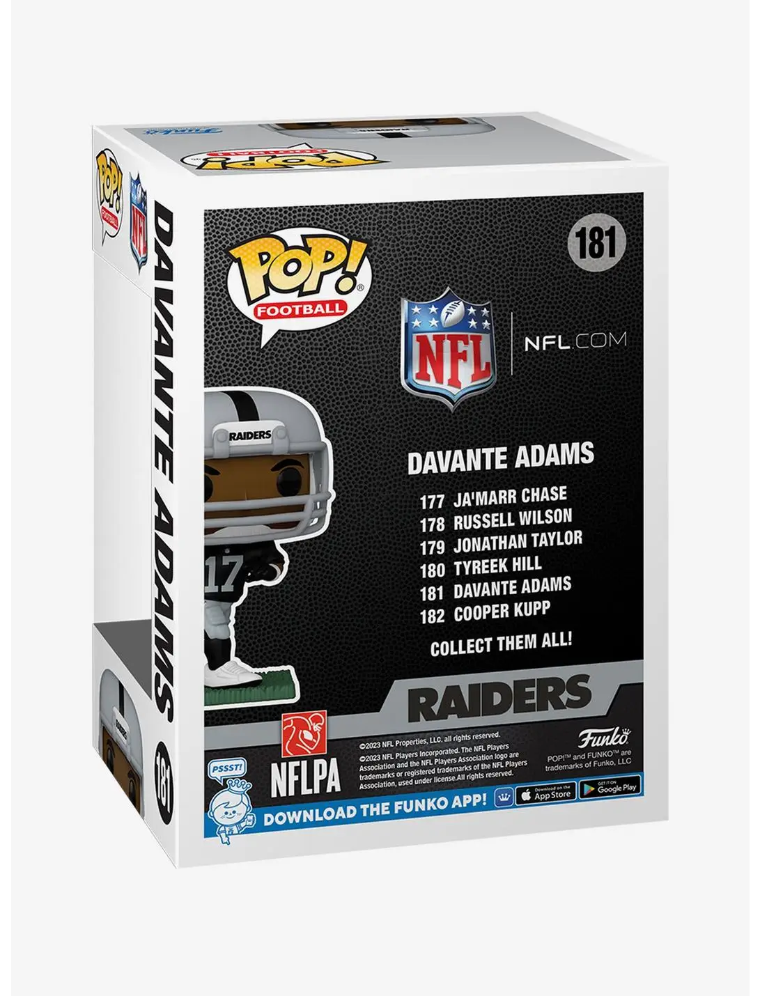 Funko Pop! Football NFL Las Vegas Raiders Davante Adams Vinyl Figure
