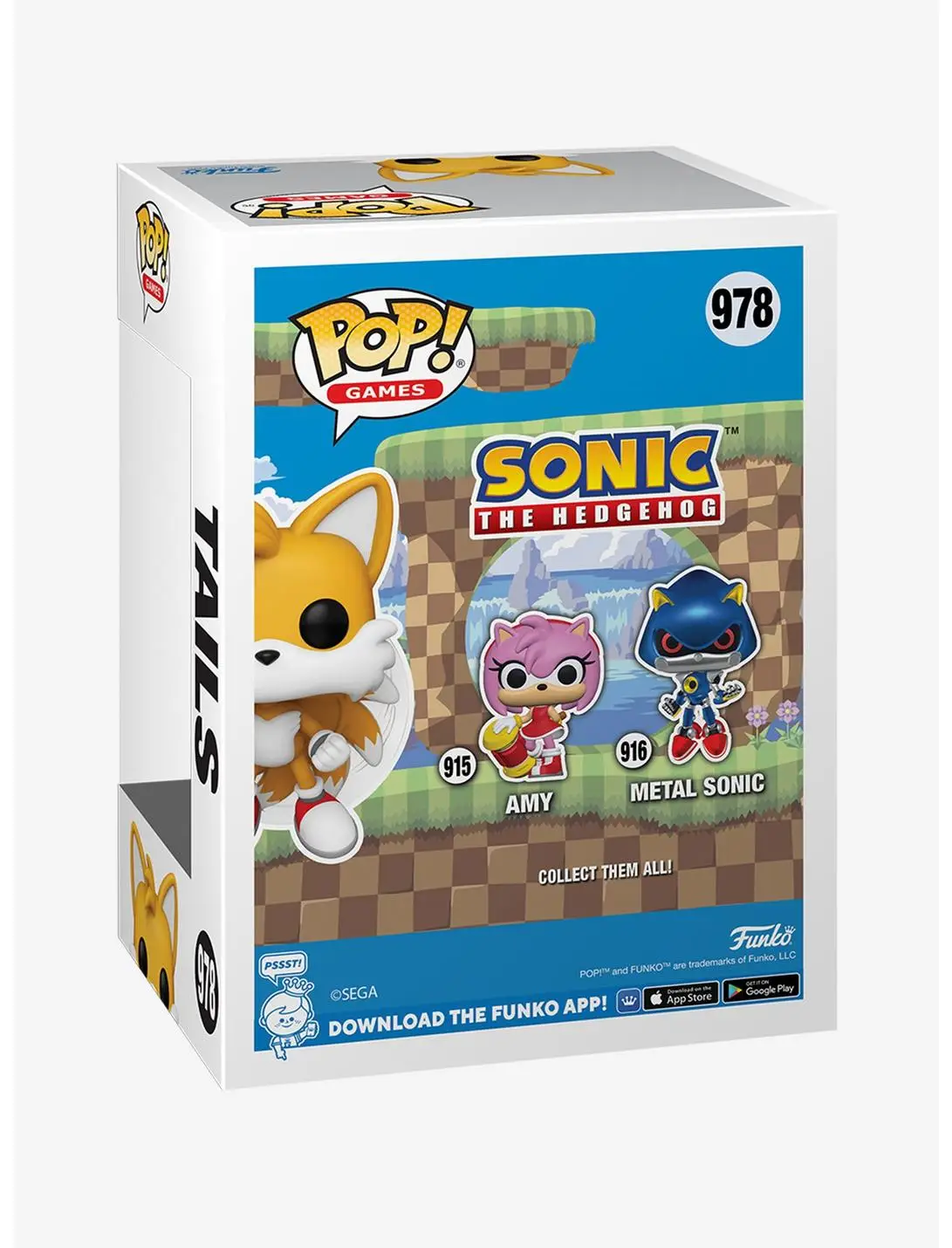 Funko Pop! Games Sonic the Hedgehog Tails Vinyl Figure