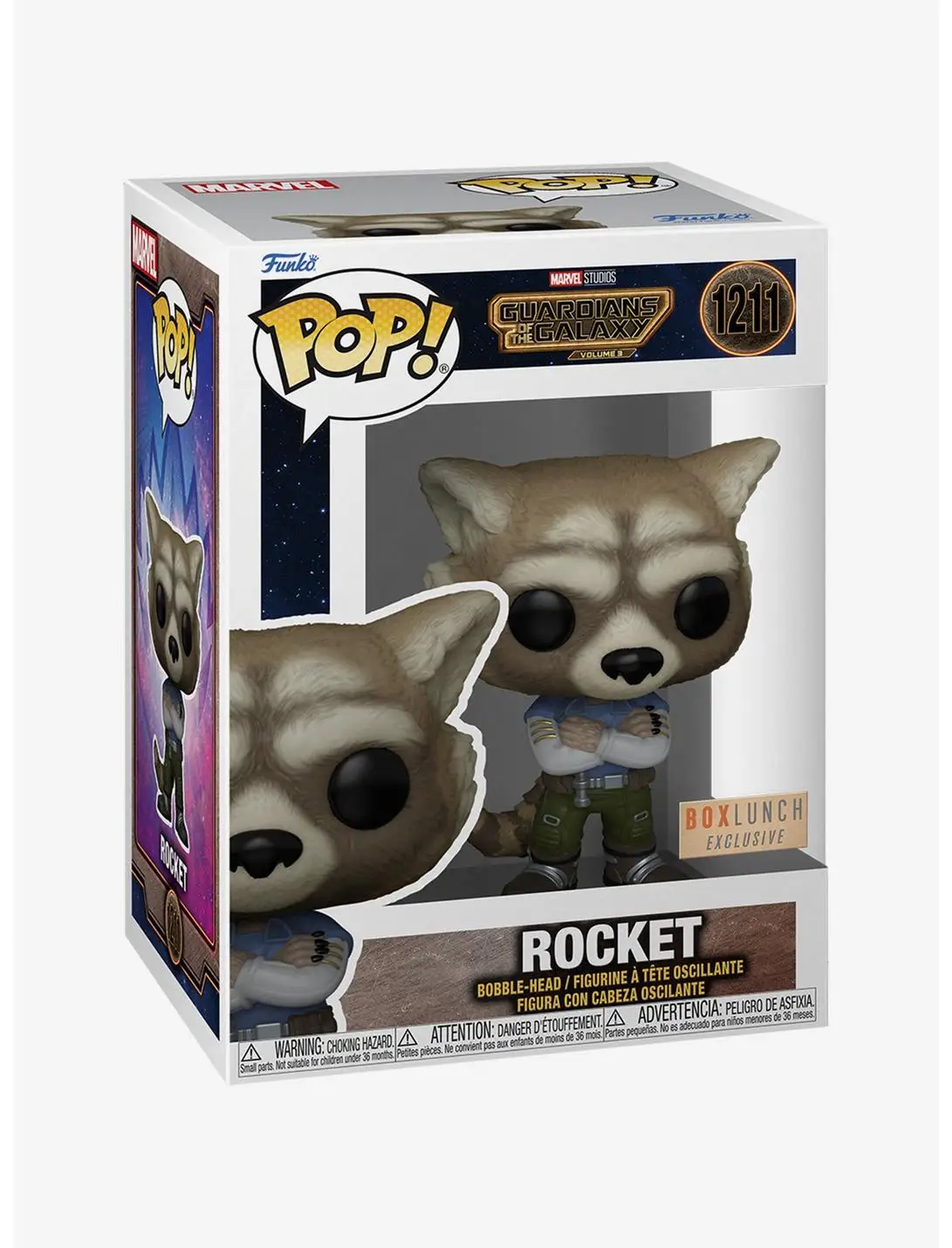 Funko Pop! Marvel Guardians of the Galaxy Rocket Raccoon Vinyl Bobble-Head - BoxLunch Exclusive