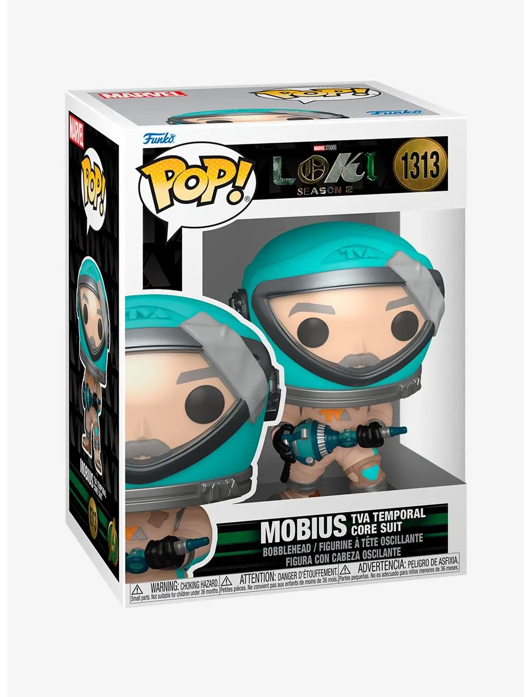 Funko Pop! Marvel Loki Season 2 Mobius TVA Temporal Core Suit Vinyl Bobble-Head