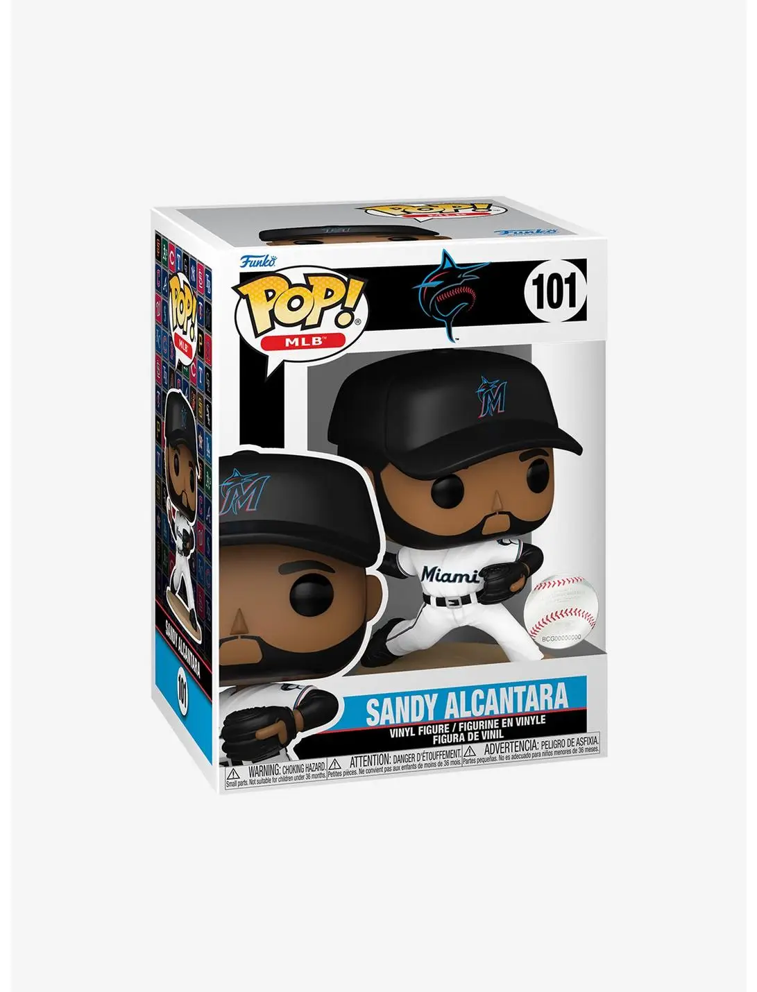 Funko Pop! MLB Miami Marlins Sandy Alcántara Vinyl Figure