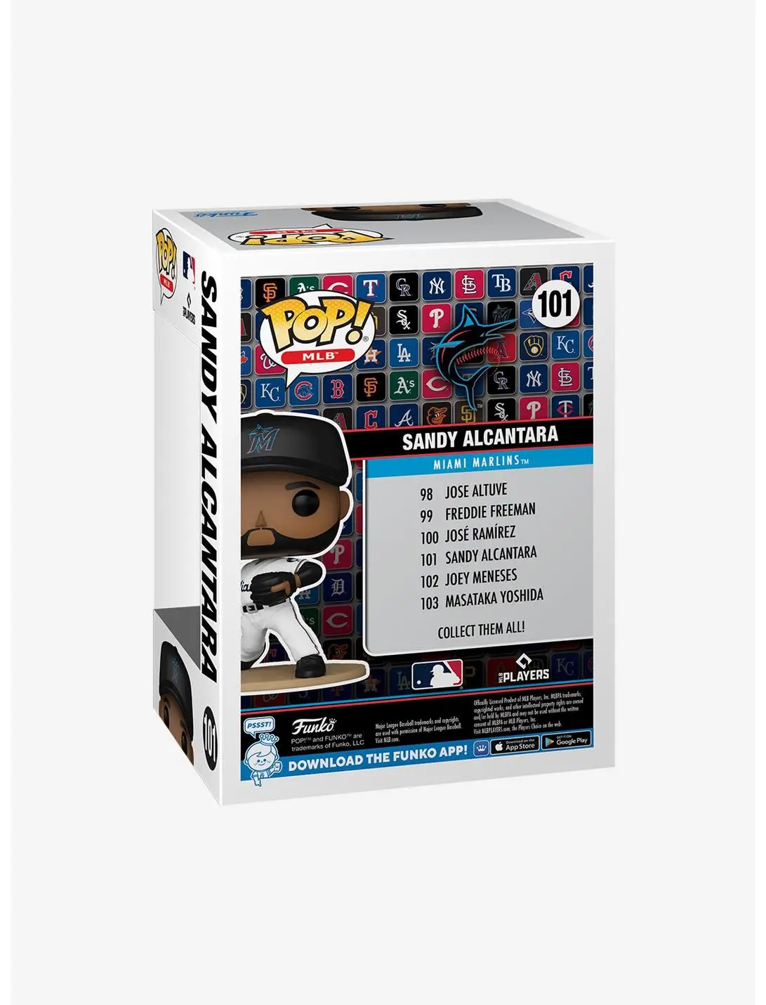 Funko Pop! MLB Miami Marlins Sandy Alcántara Vinyl Figure