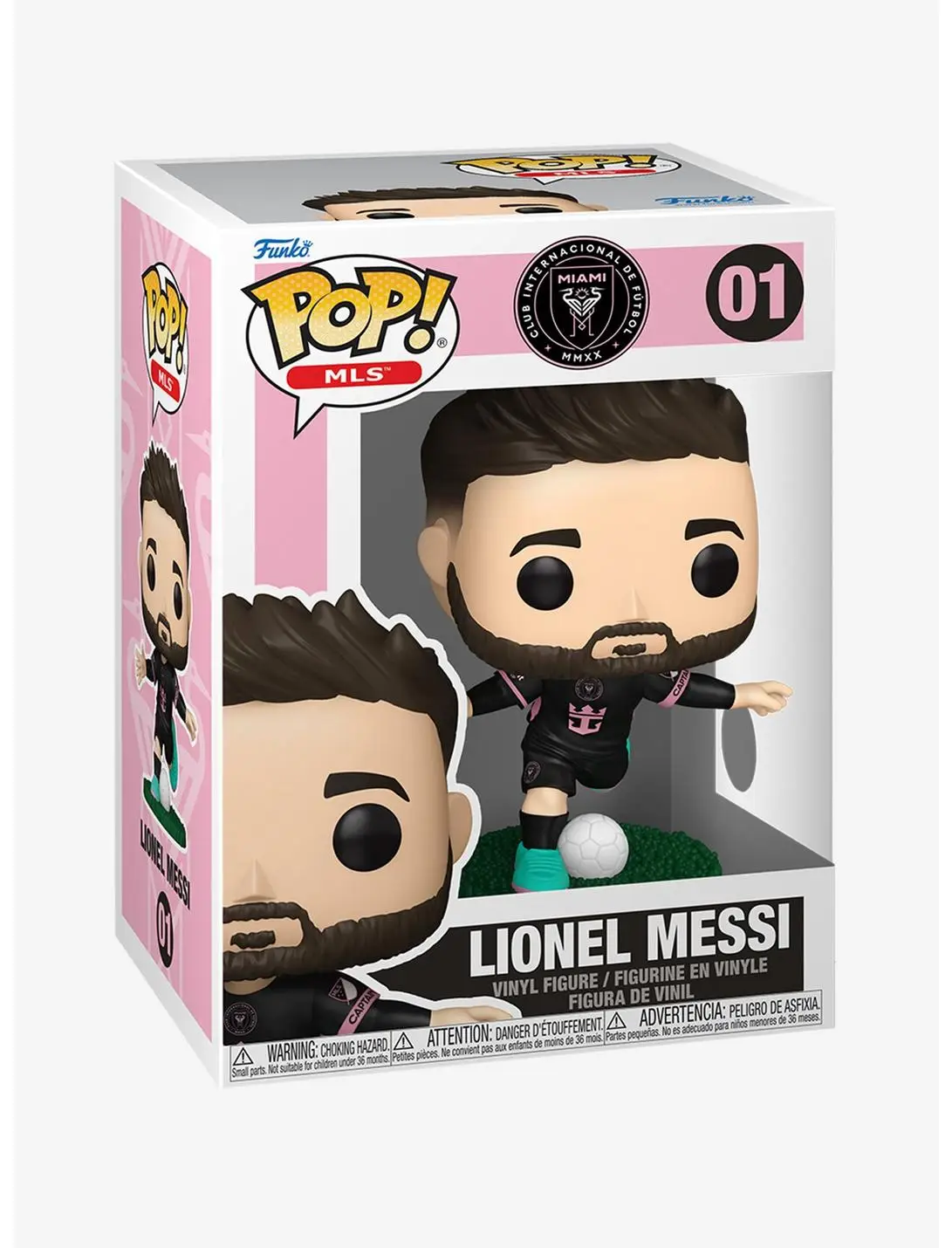 Funko Pop! MLS Inter Miami CF Lionel Messi Vinyl Figure