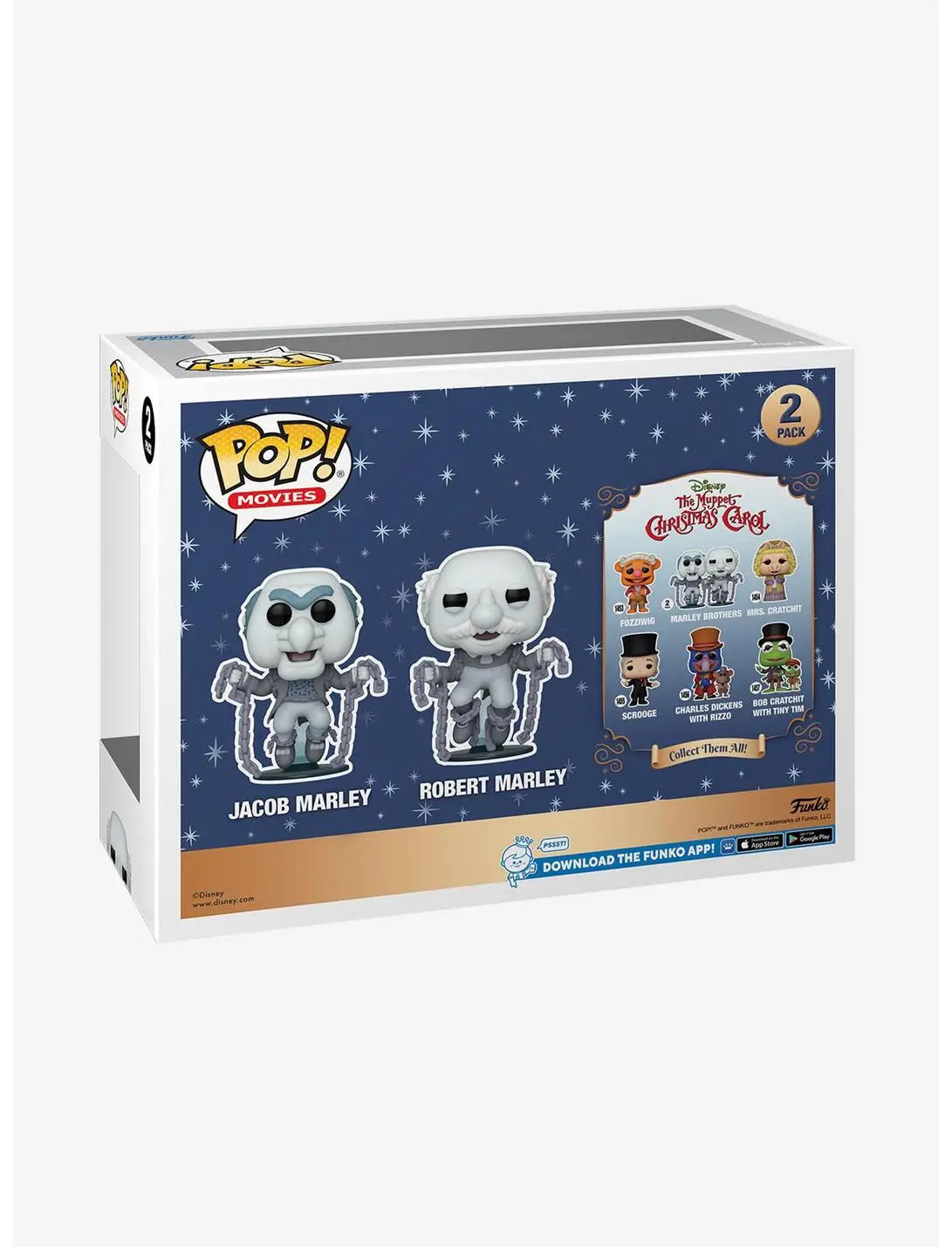 Funko Pop! Movies Disney The Muppet Christmas Carol The Marely Brothers Vinyl Figure Set