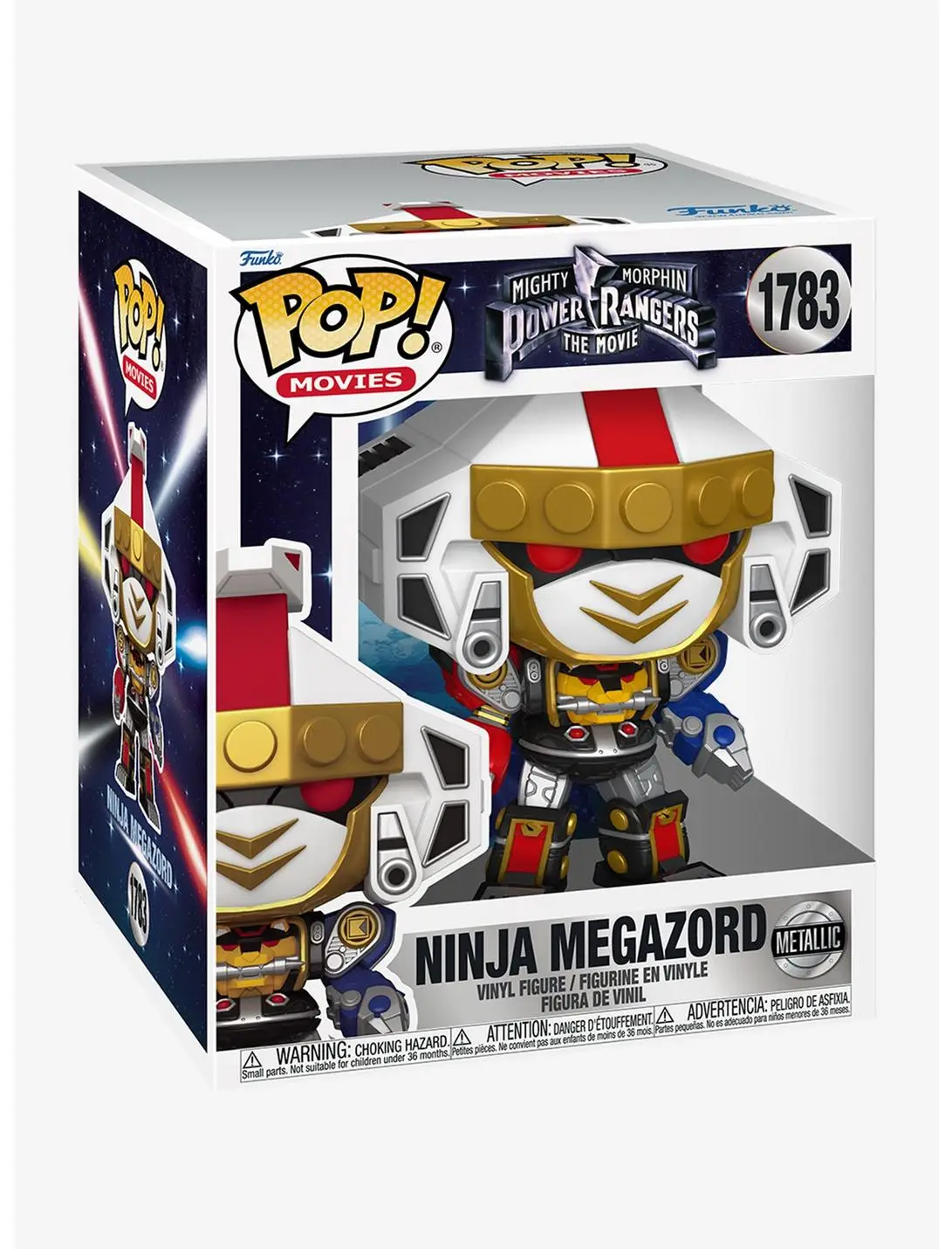 Funko Pop! Movies Mighty Morphin Power Rangers: The Movie Ninja Megazord Metallic Vinyl Figure