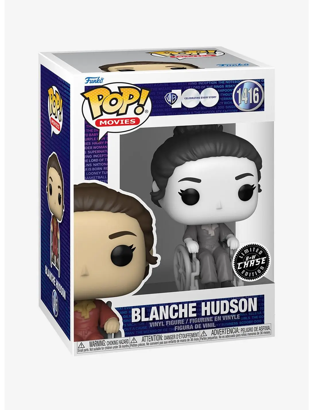 Funko Pop! Movies Warner Bros. 100 What Ever Happened to Baby Jane? Blanche Hudson Vinyl Figure