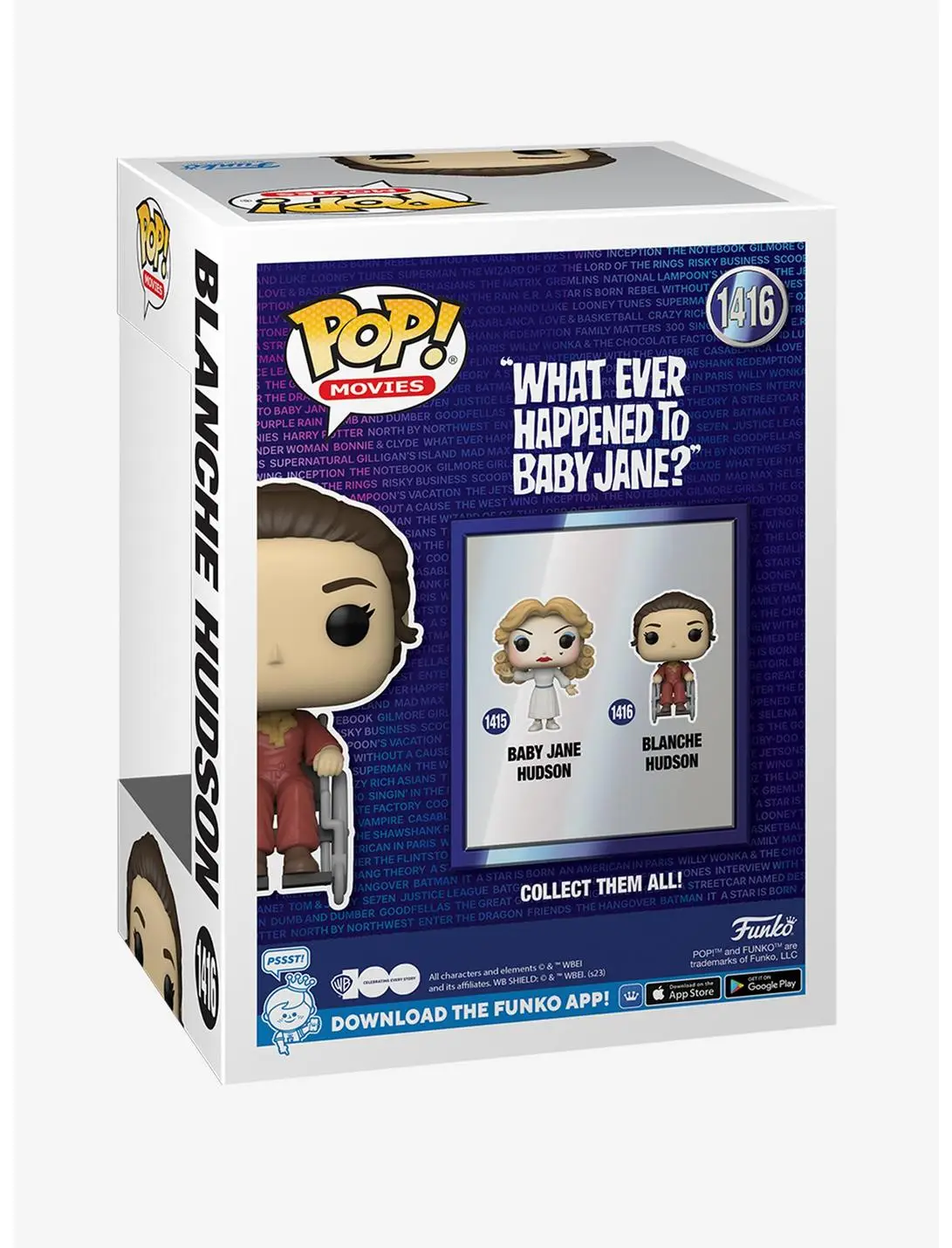 Funko Pop! Movies Warner Bros. 100 What Ever Happened to Baby Jane? Blanche Hudson Vinyl Figure