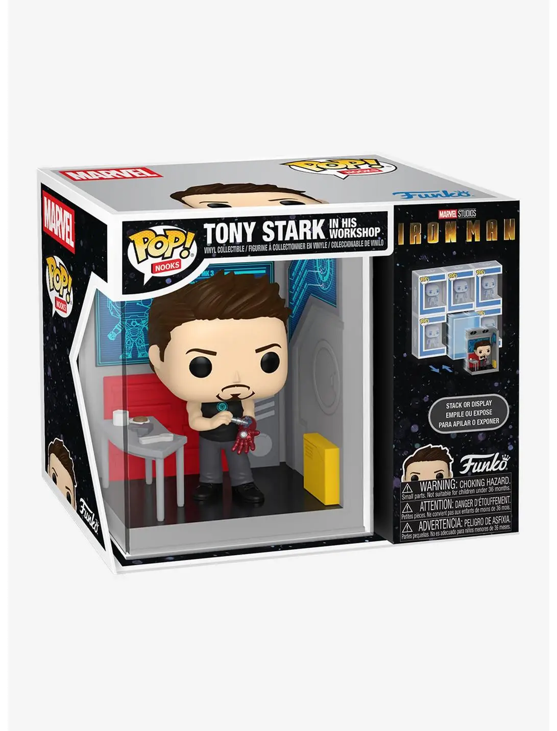 Funko Pop! Nooks Marvel Icon Man Tony Stark in His Workshop Vinyl Figure