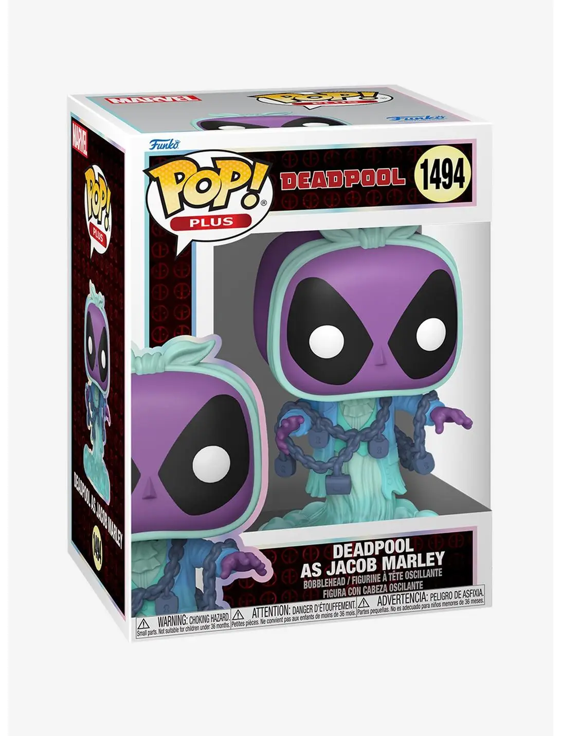 Funko Pop! Plus Marvel Deadpool as Jacob Marley Vinyl Figure
