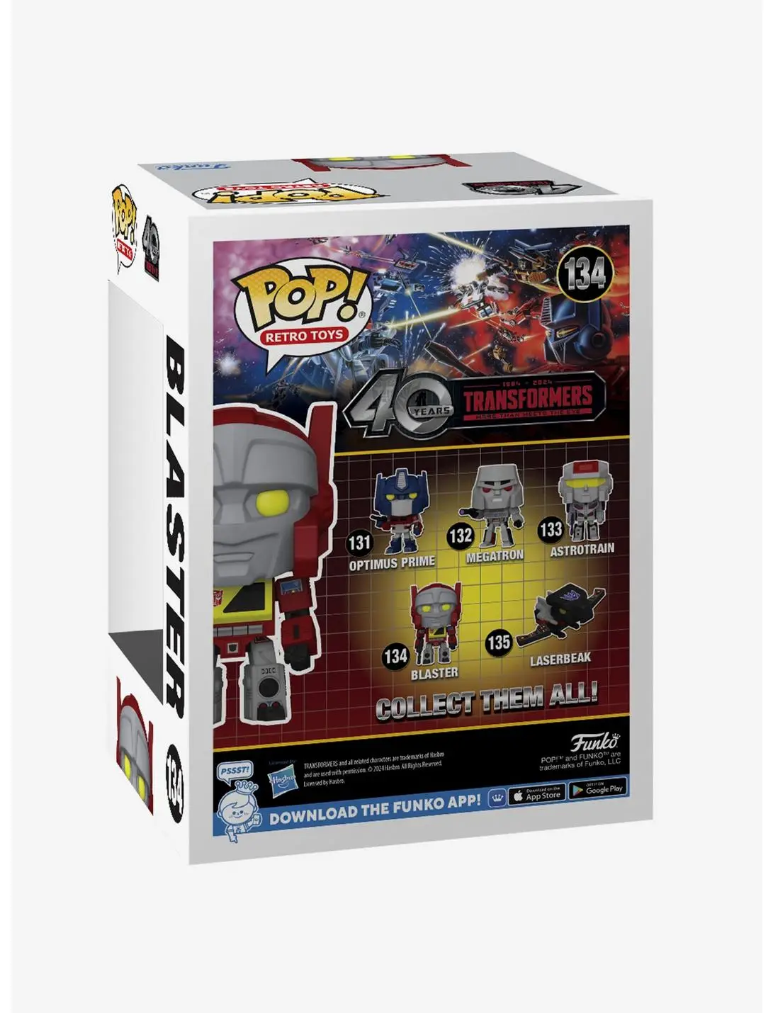 Funko Pop! Retro Toys Transformers Blaster Vinyl Figure