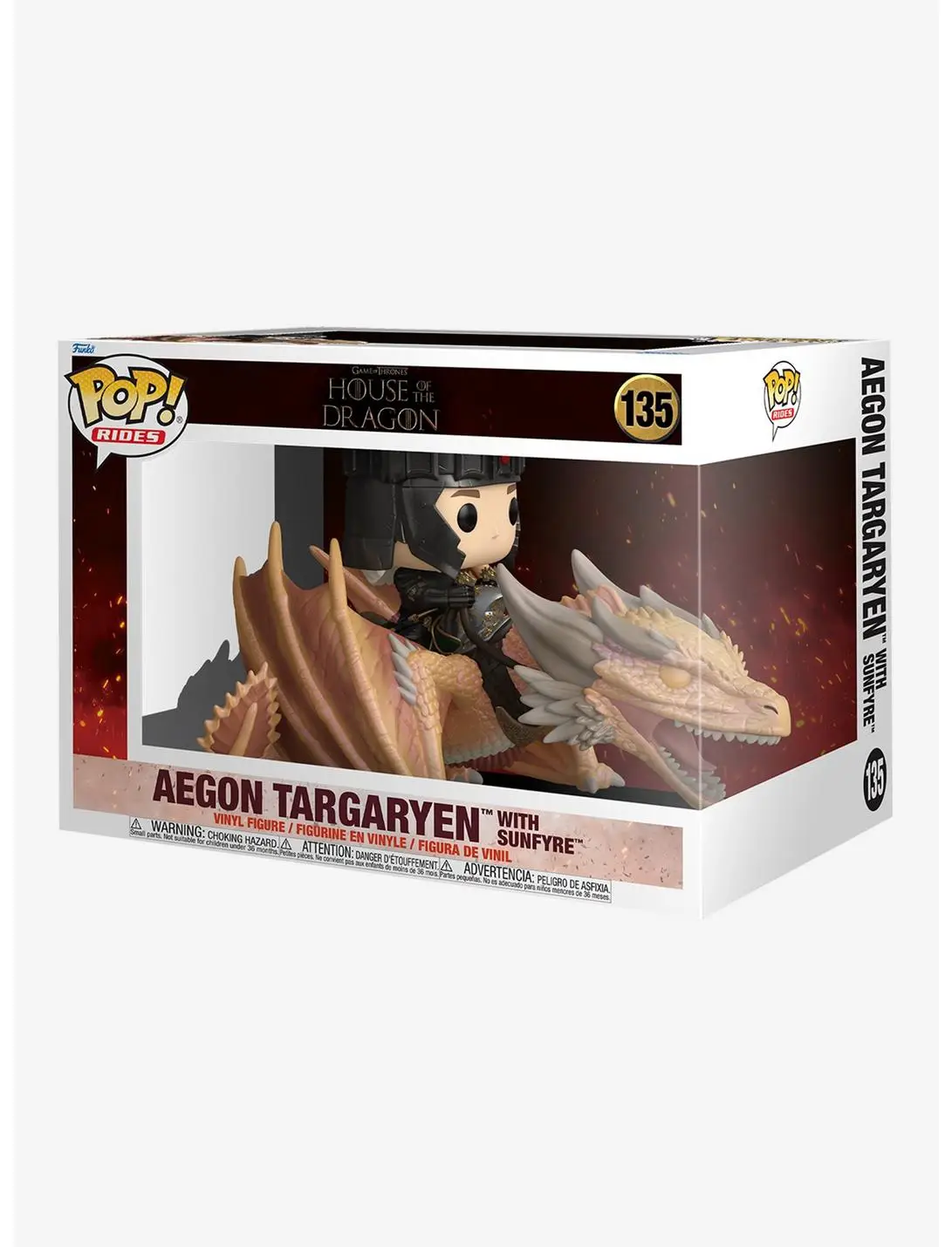 Funko Pop! Rides House of the Dragon Aegon Targaryen with Sunfyre Vinyl Figure