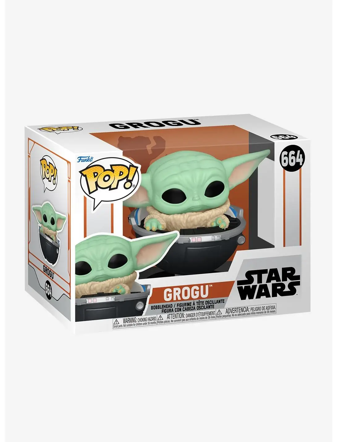 Funko Pop! Star Wars The Mandalorian Grogu Vinyl Bobble-Head