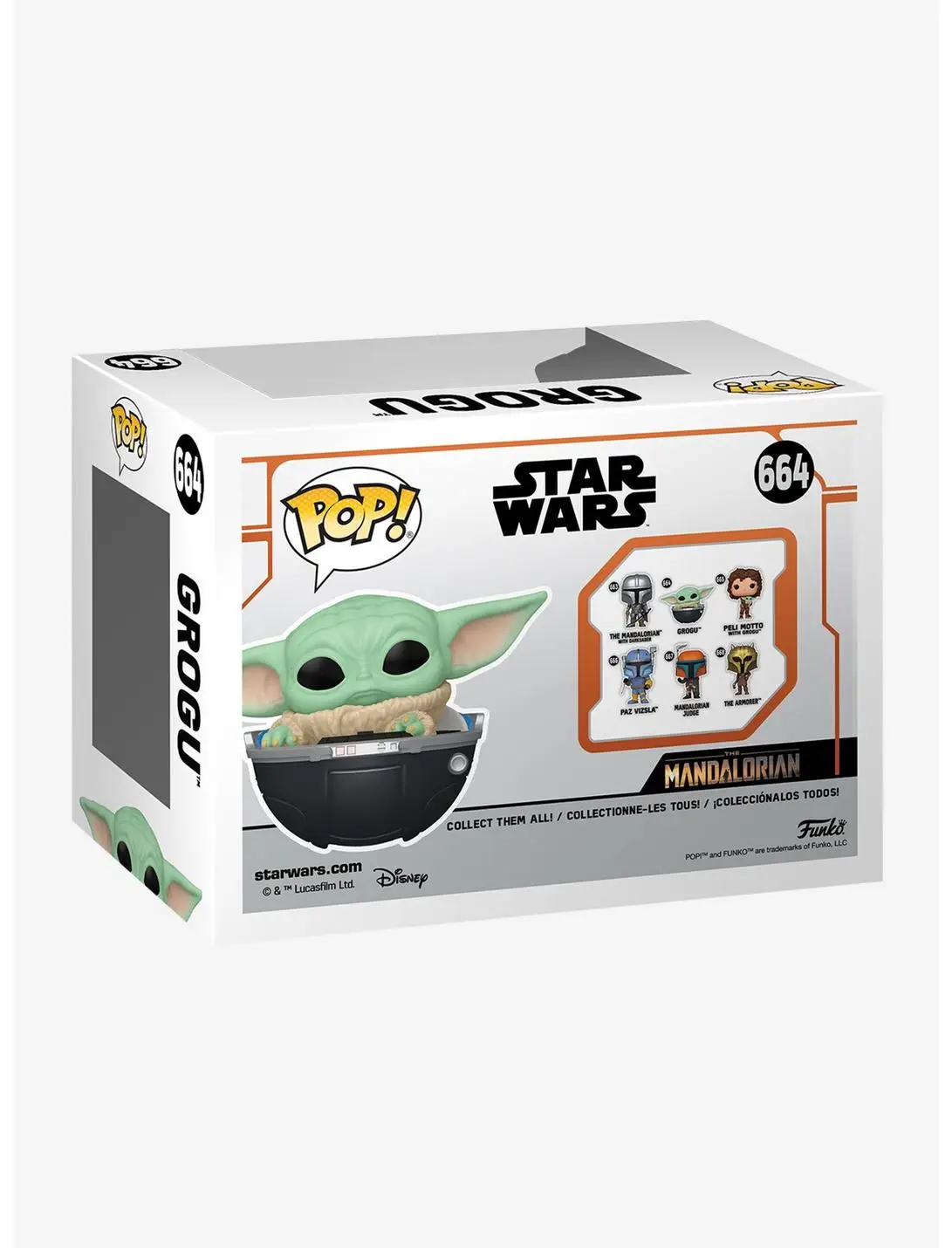 Funko Pop! Star Wars The Mandalorian Grogu Vinyl Bobble-Head