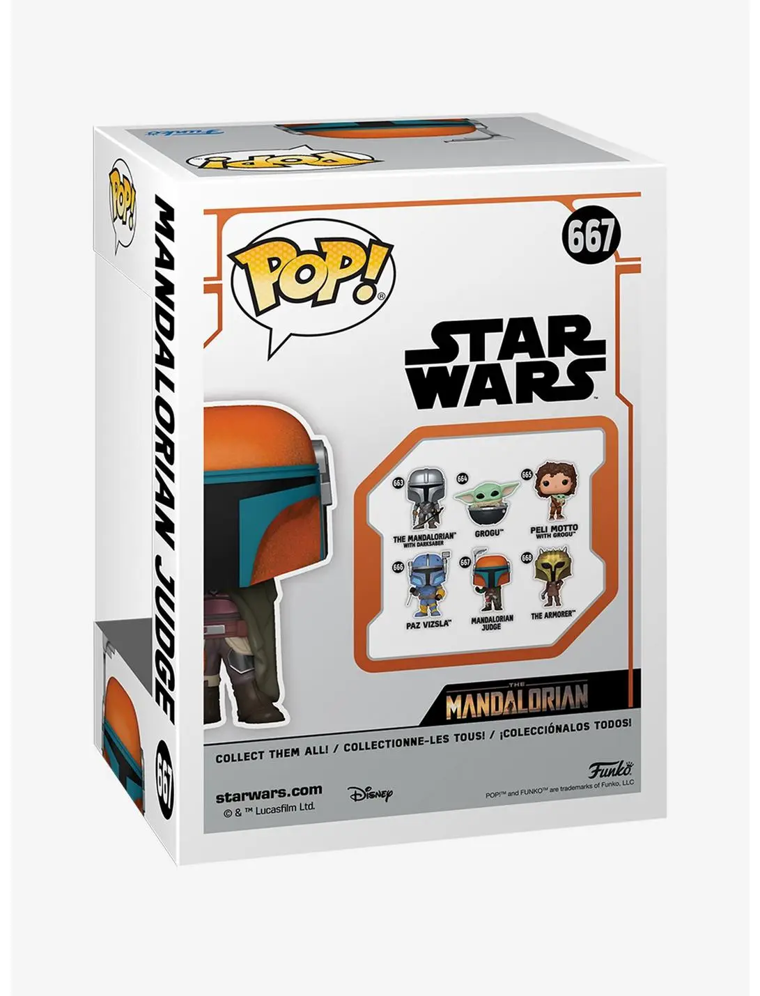 Funko Pop! Star Wars The Mandalorian Mandalorian Judge Vinyl Bobble-Head