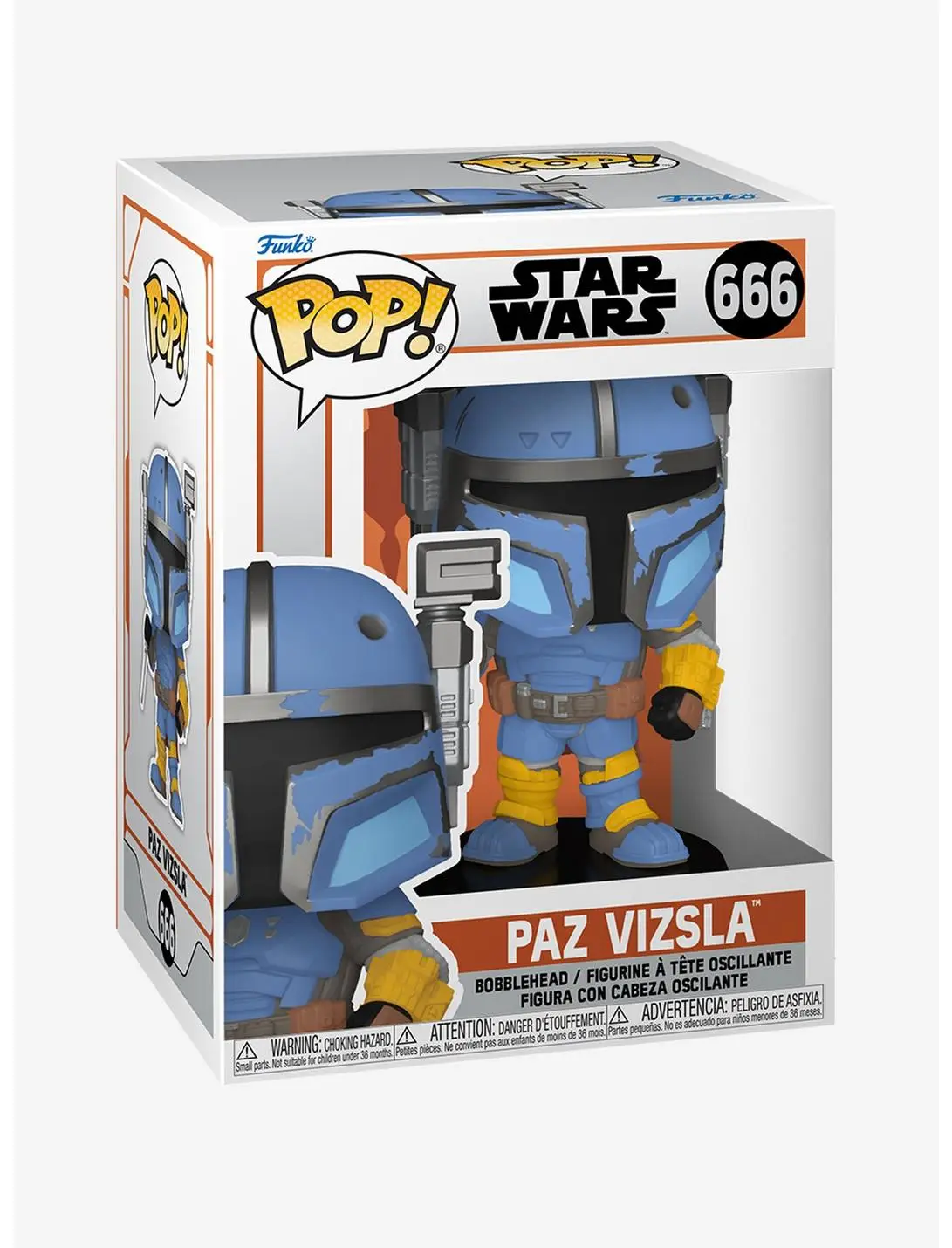 Funko Pop! Star Wars The Mandalorian Paz Vizsla Vinyl Bobble-Head