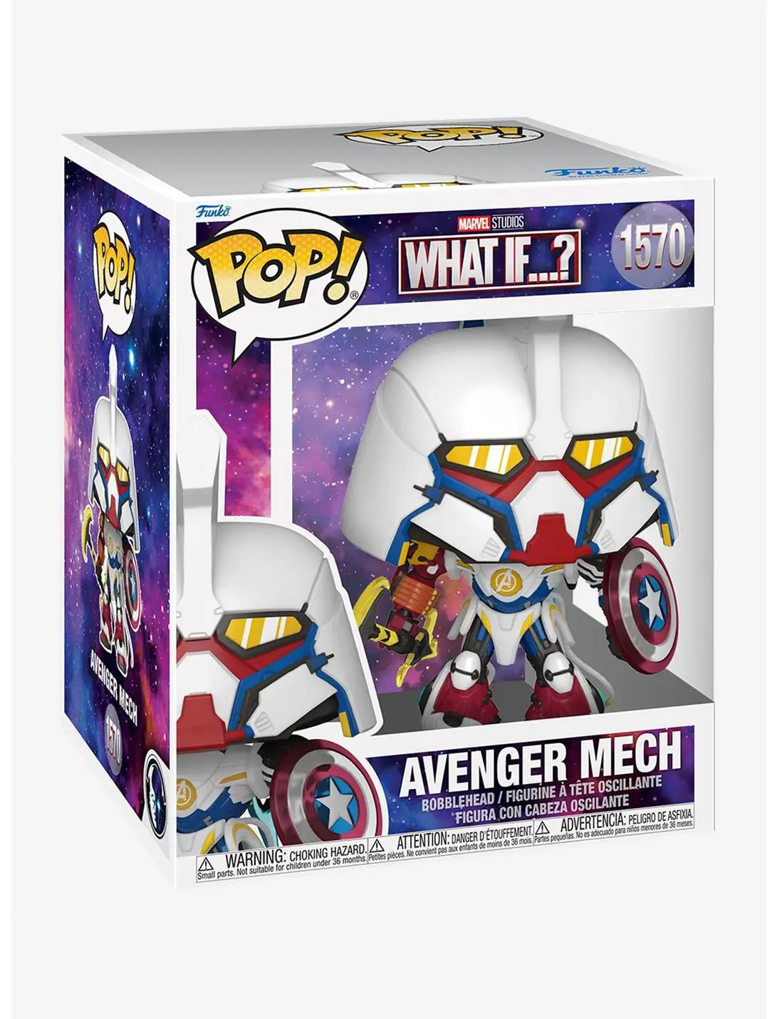 Funko Pop! Super Marvel What If...? Avenger Mech Vinyl Bobblehead