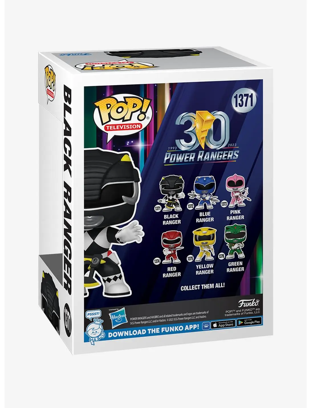Funko Pop! Television Power Rangers Black Ranger Vinyl Figure