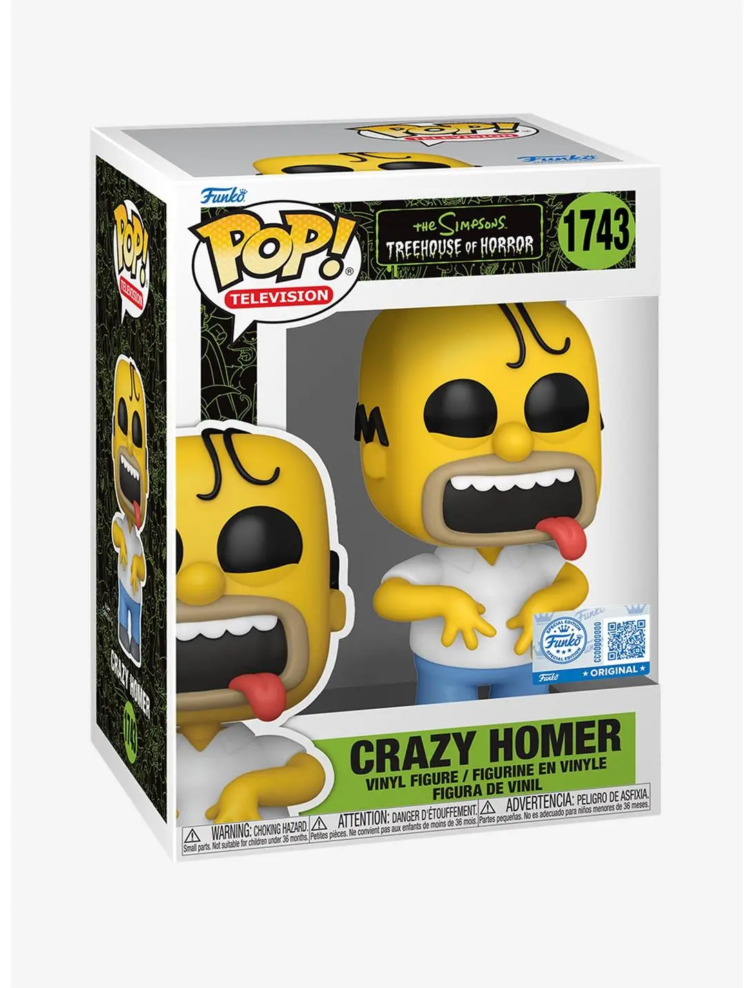 Funko Pop! Television The Simpsons: Treehouse of Horror Crazy Homer Vinyl Figure