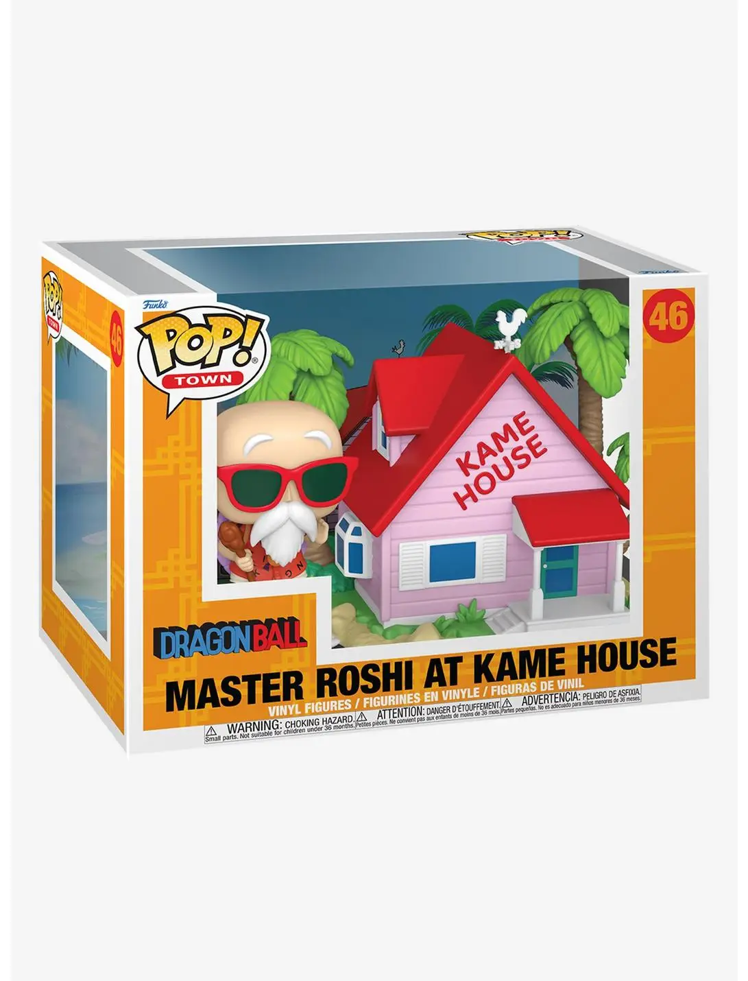 Funko Pop! Town Dragon Ball Master Roshi at Kame House Vinyl Figure Set