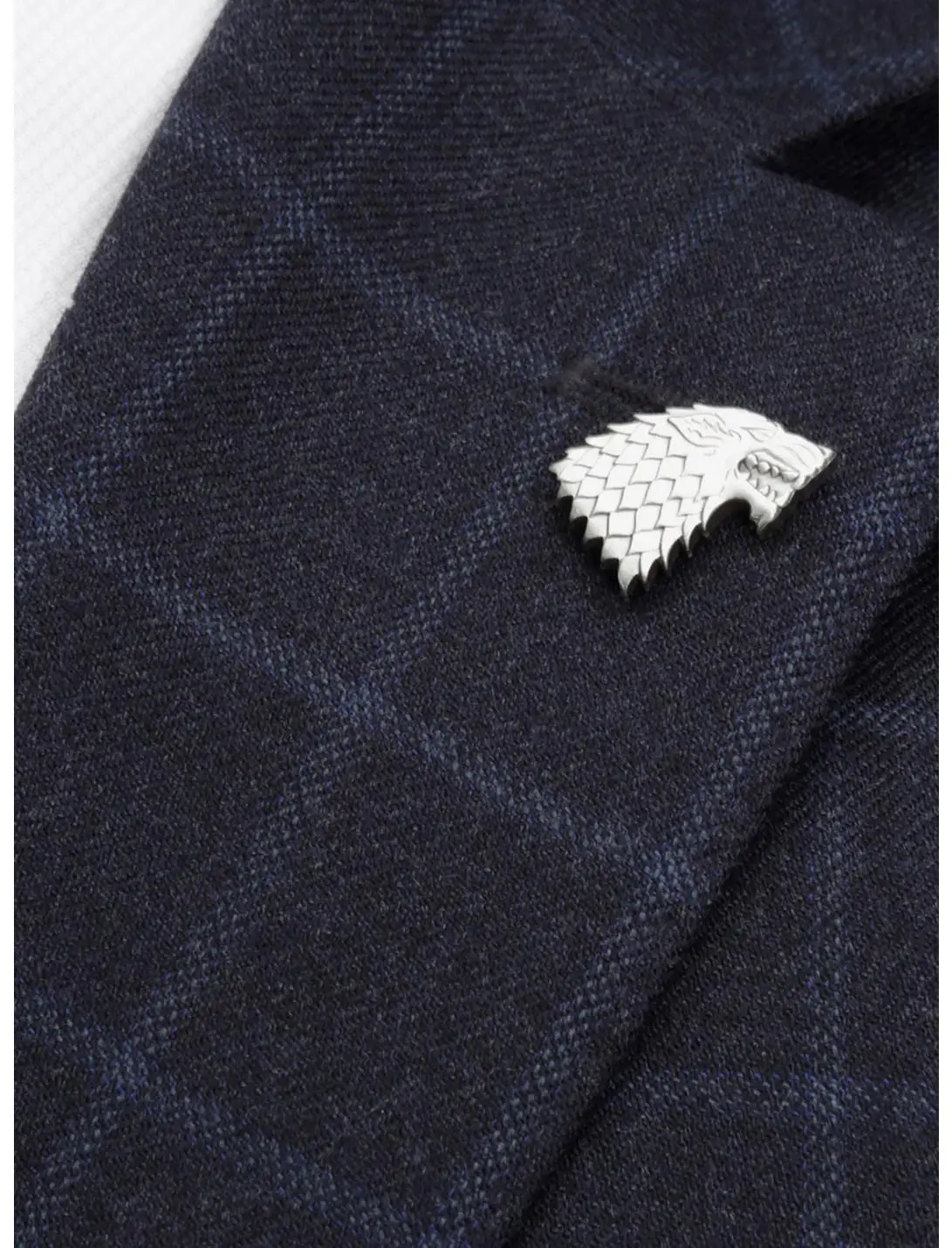 Game of Thrones Stark Direwolf Antiqued Lapel Pin