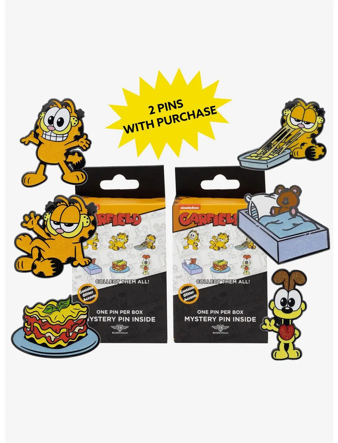 Garfield Mystery Enamel Pin Blind Box Series 2 Pack