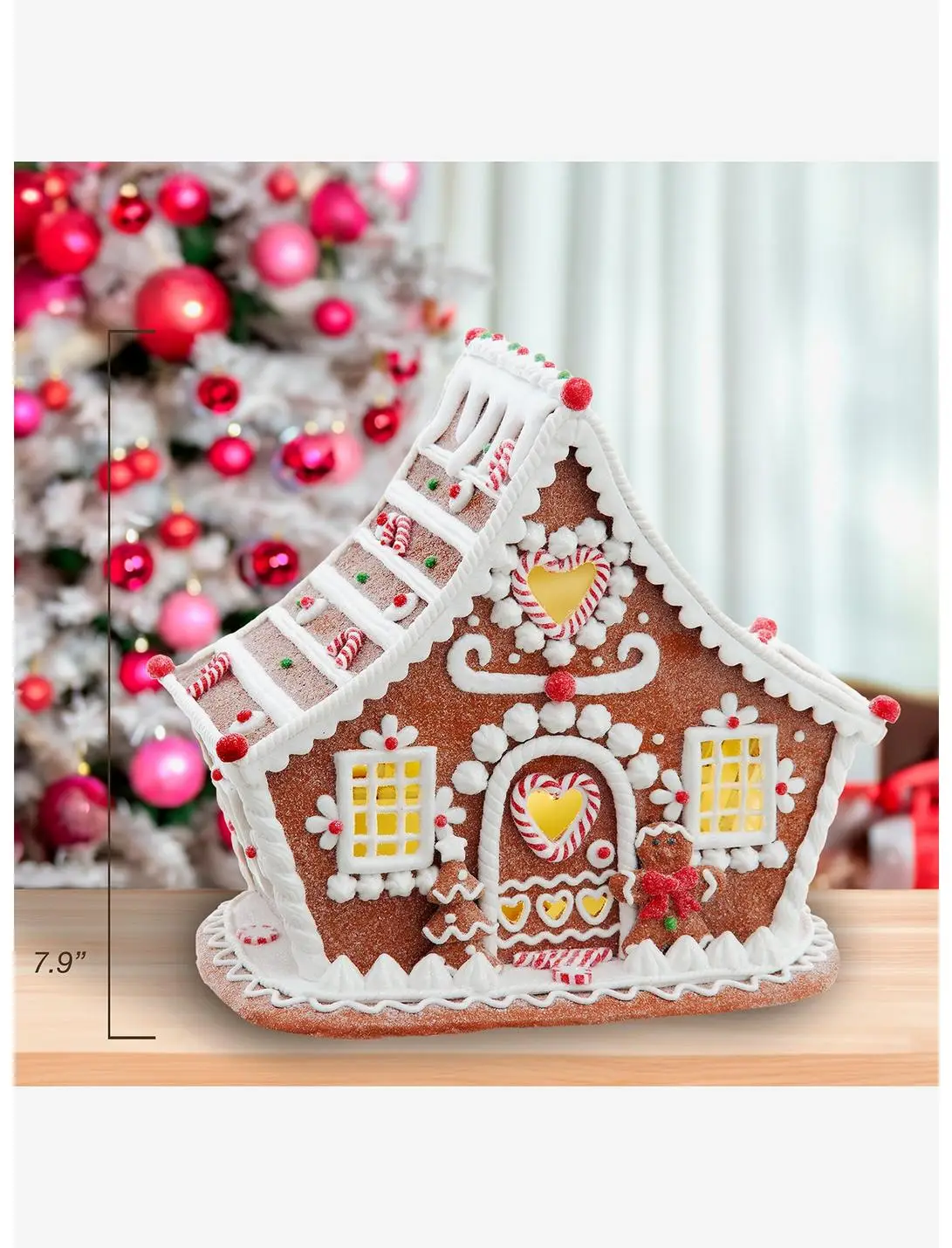 Gingerbread House LED Figure
