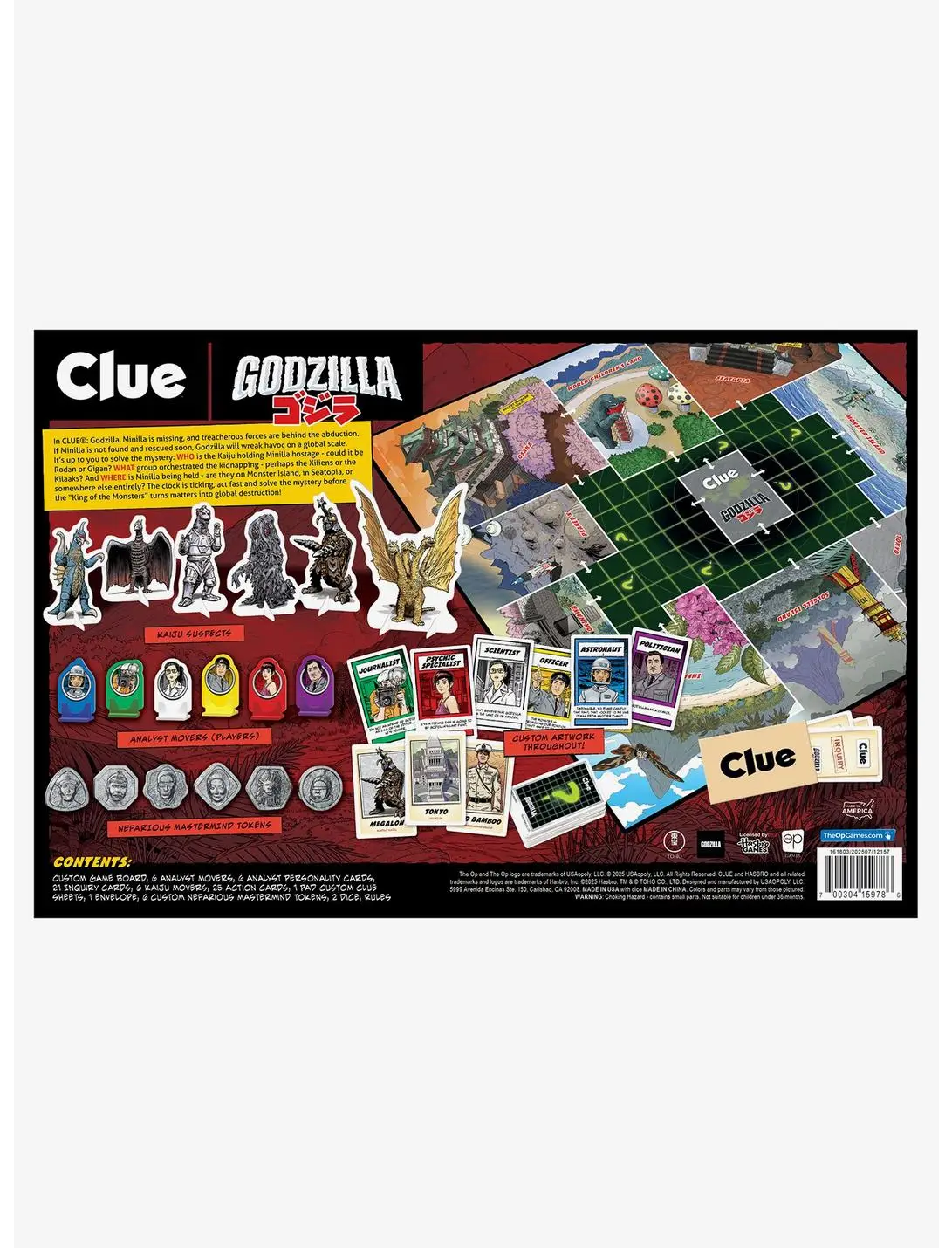 Godzilla Clue Board Game