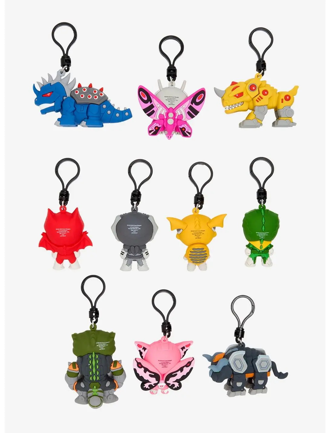 Godzilla x Mighty Morphin Power Rangers Kaiju Rangers Series 1 Blind Bag Figural Bag Clip