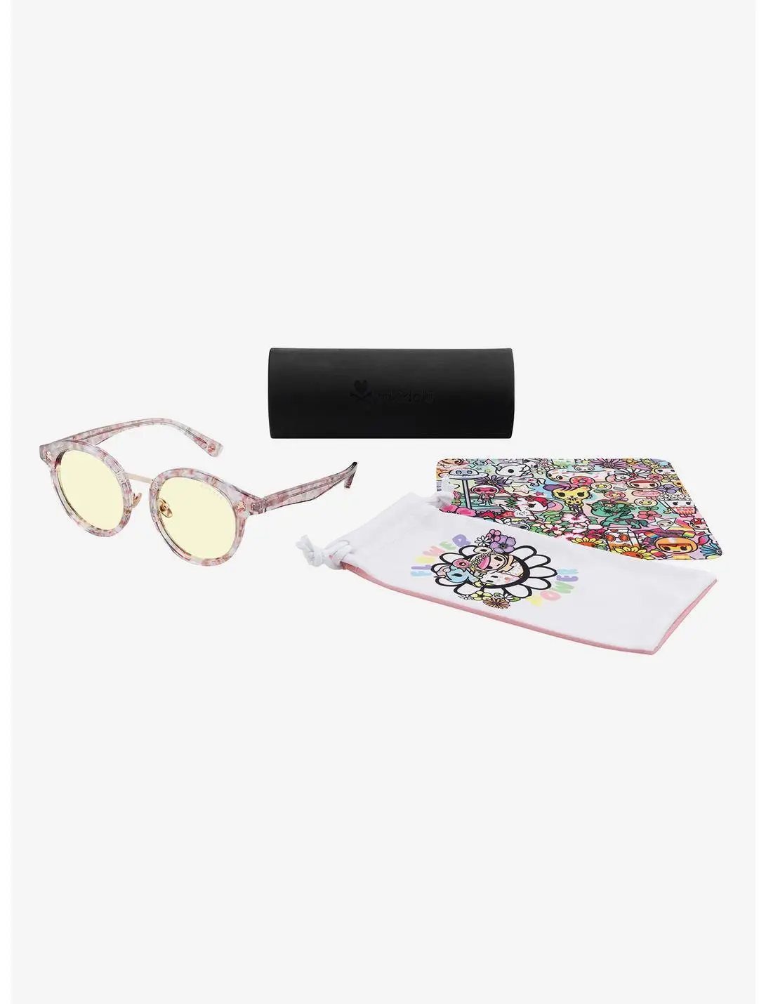 GUNNAR x tokidoki Flower Power Amber Tint Blue Light Glasses