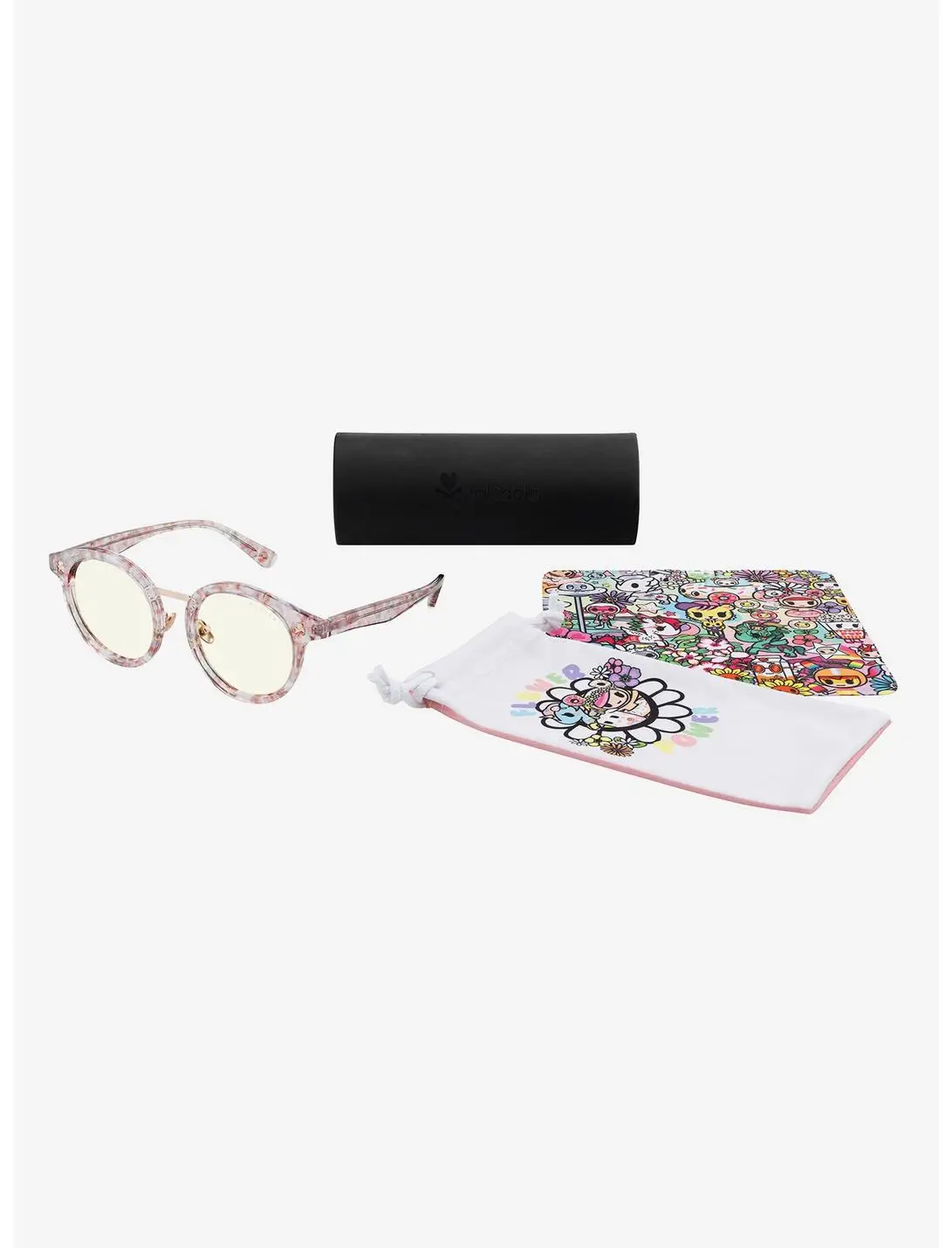 GUNNAR x tokidoki Flower Power Clear Tint Blue Light Glasses
