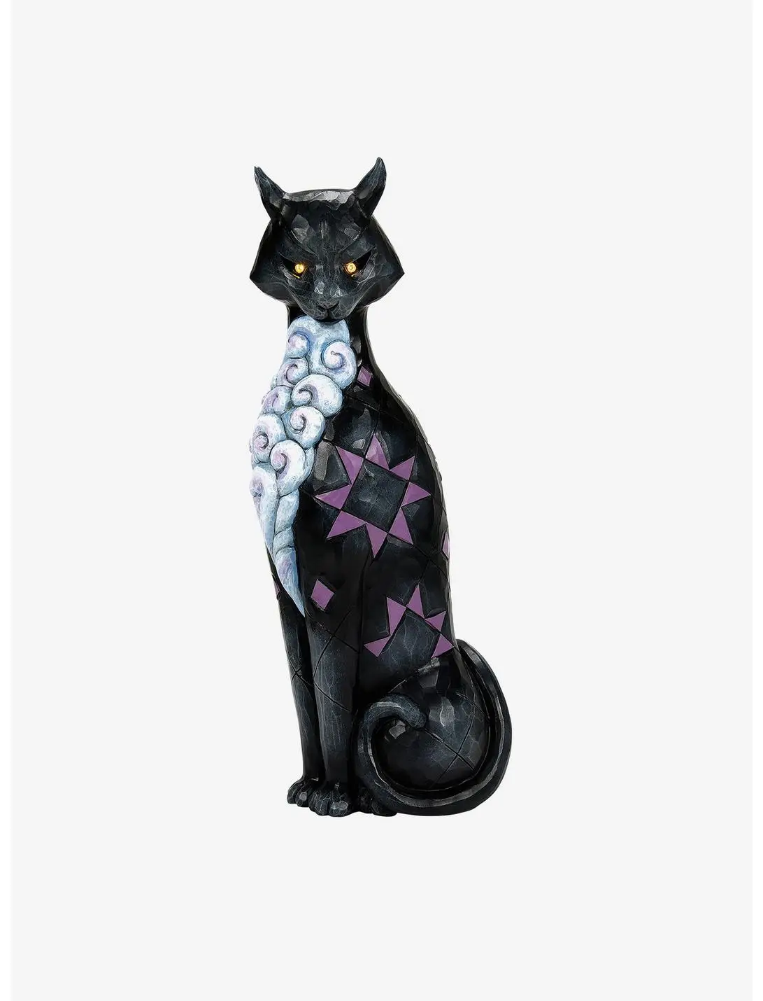 Halloween Black Cat with LED Figurine