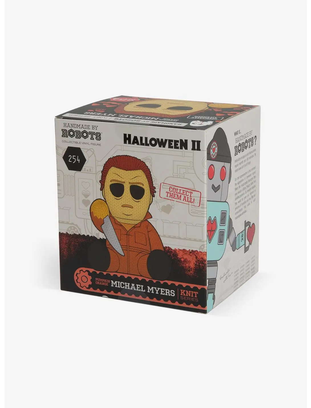 Halloween II Michael Myers 254 Pumpkin Orange Handmade by Robots Vinyl Figure