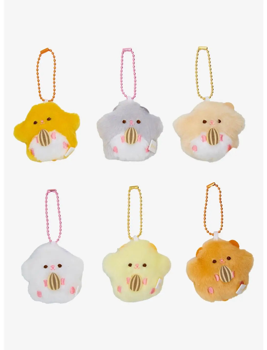Hamster with Sunflower Seed Blind Assorted Plush Keychain