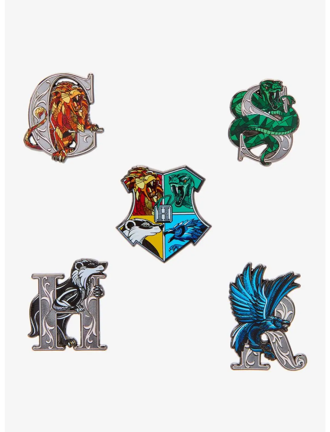 Harry Potter Hogwarts House Initial Blind Box Enamel Pin