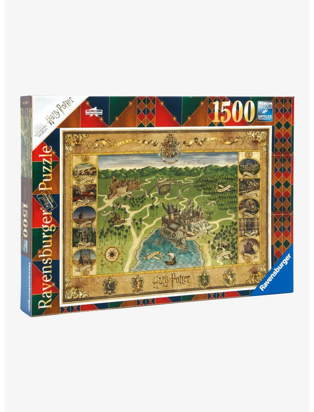 Harry Potter Hogwarts Map 1500-Piece Puzzle