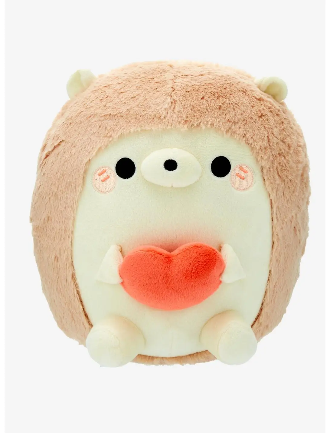 Hedgehog Valentine's Day Red Heart 8 Inch Plush