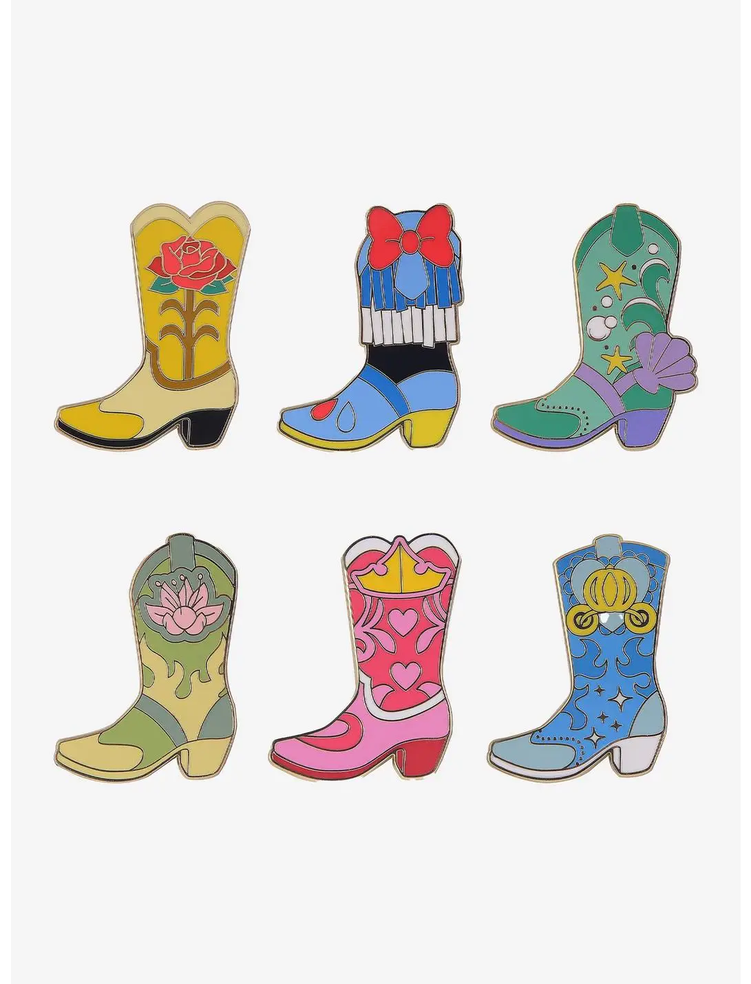 Her Universe Disney Princess Cowboy Boot Blind Box Enamel Pin — BoxLunch Exclusive