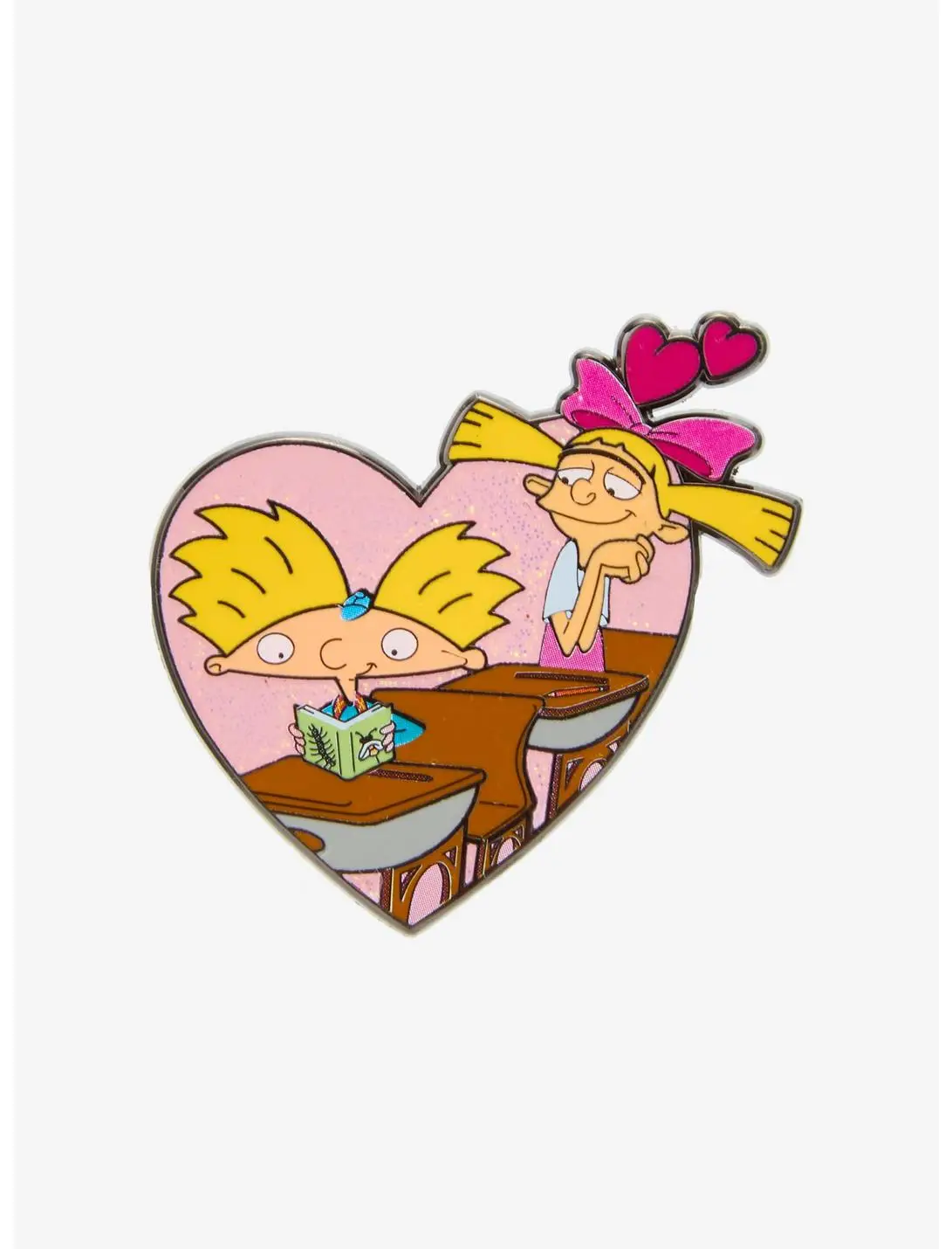 Hey Arnold! Helga & Arnold Enamel Pin — BoxLunch Exclusive