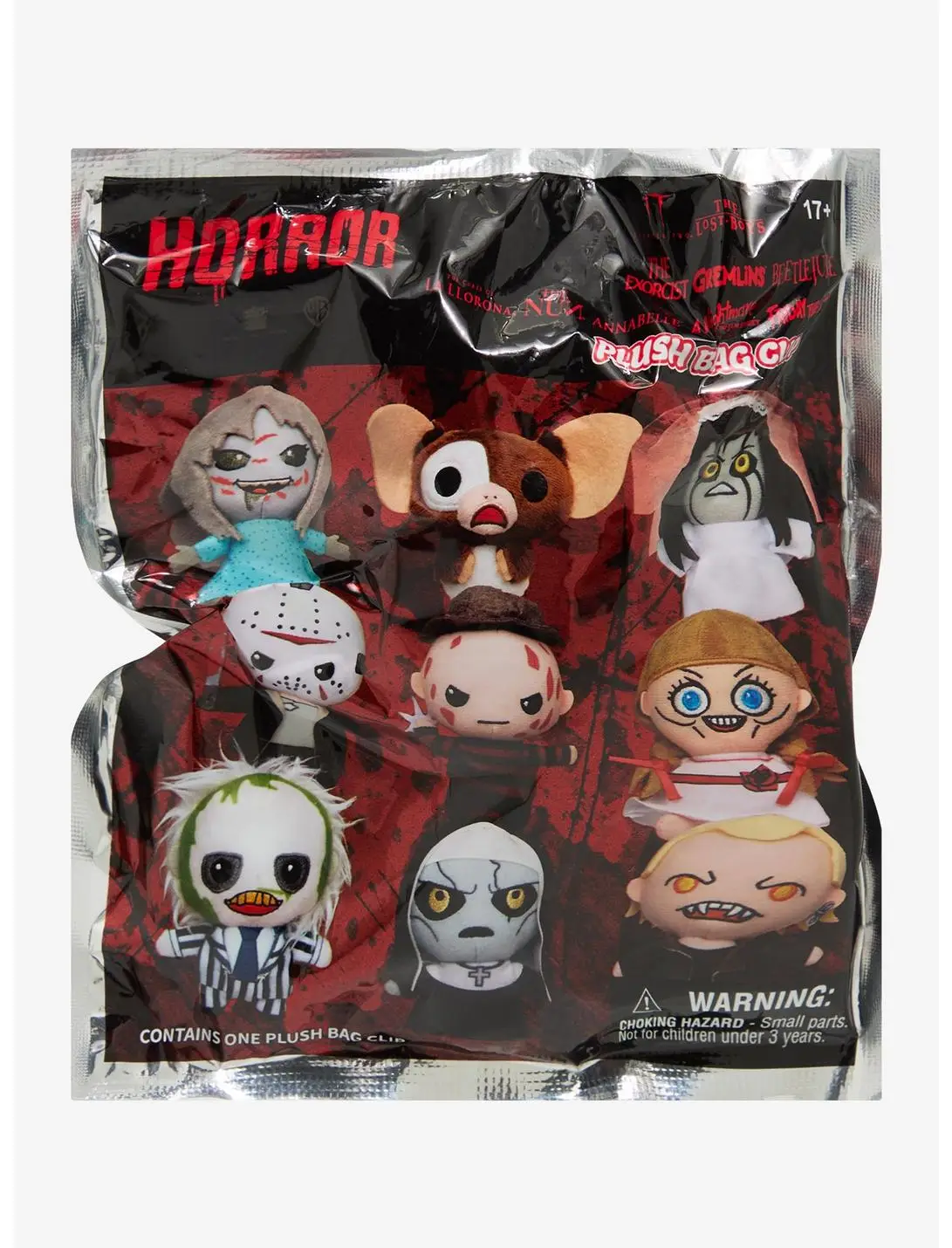 Horror Characters Blind Bag Plush Bag Clip - BoxLunch Exclusive
