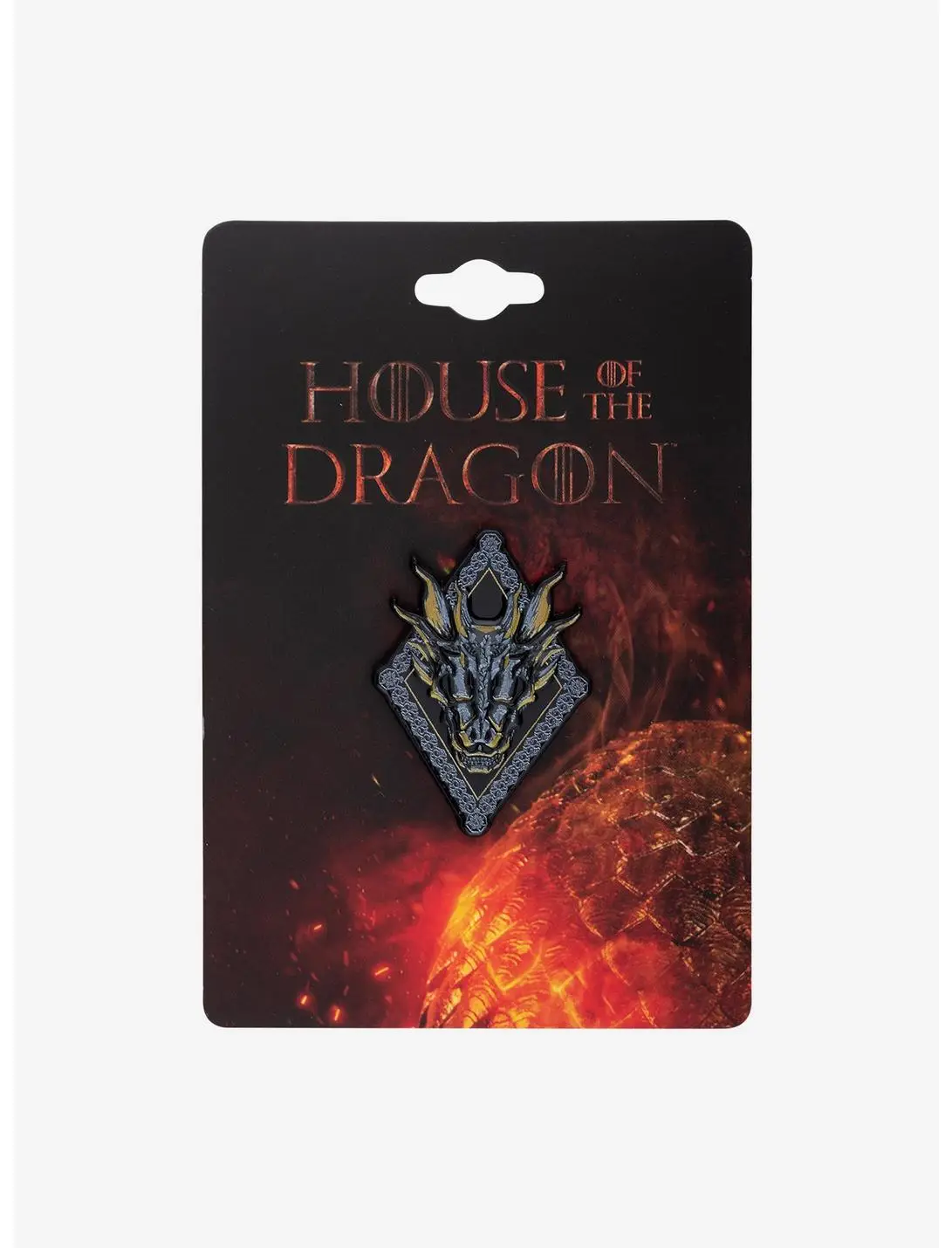 House Of The Dragon Dragon Skull Enamel Pin