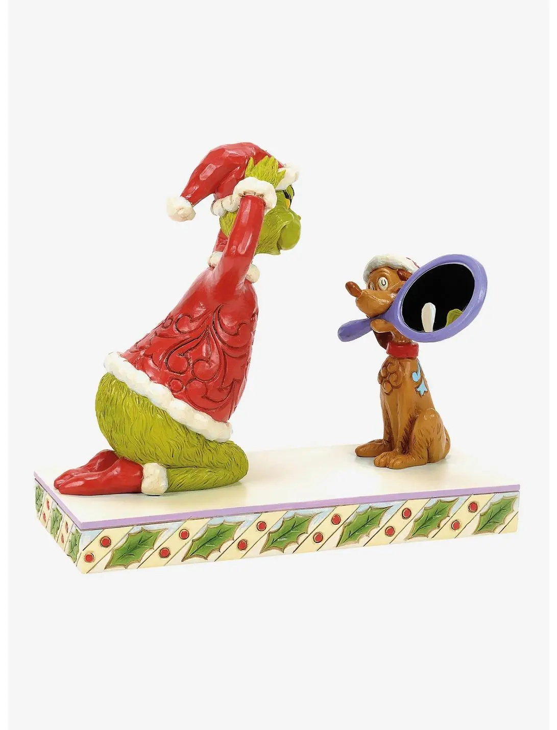 How The Grinch Stole Christmas! Max Holding Mirror Figure