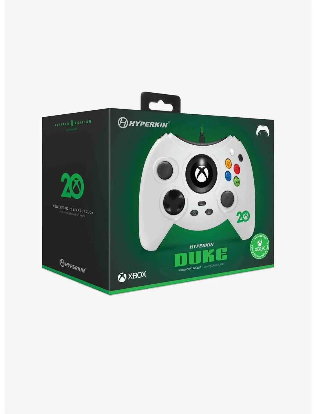 Hyperkin Xbox Duke Limited Edition White Controller