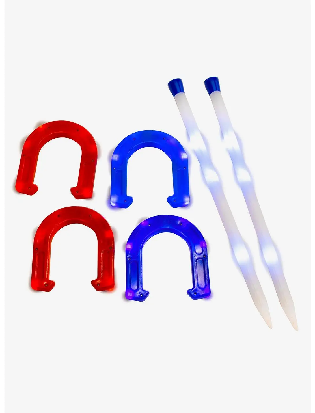 Illuminated LED Horseshoes Game