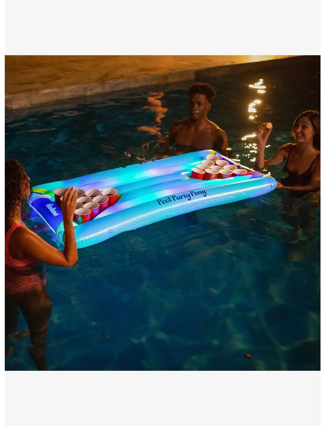 Illuminated LED Pool Party Pong