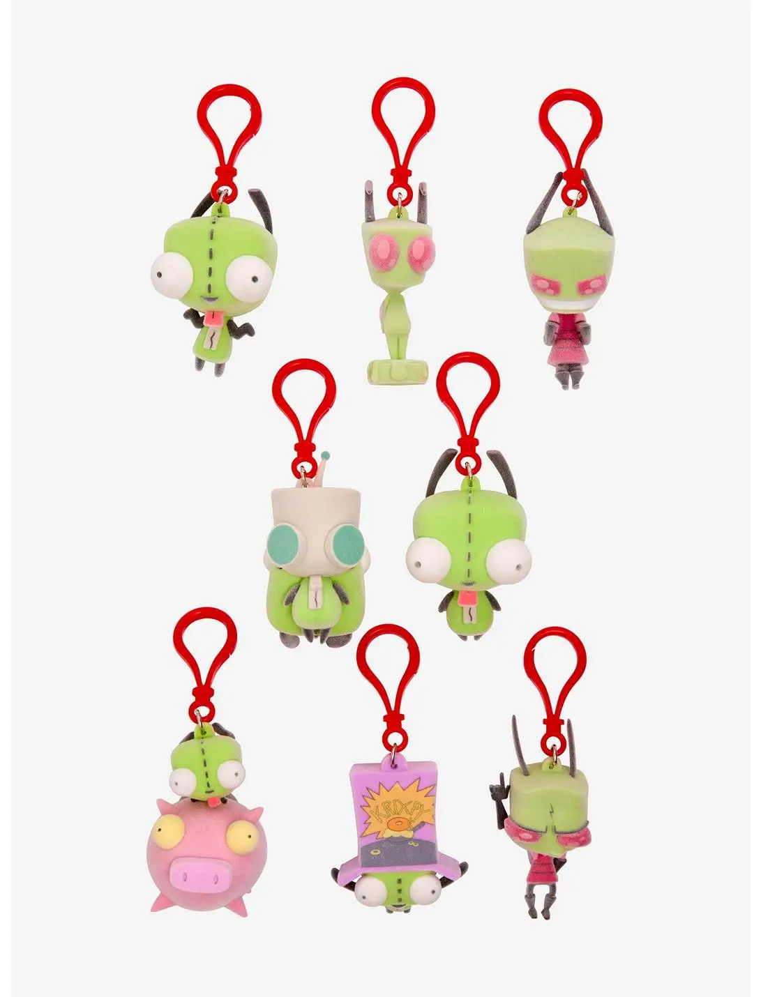 Invader Zim Blind Bag Flocked Figural Bag Clip
