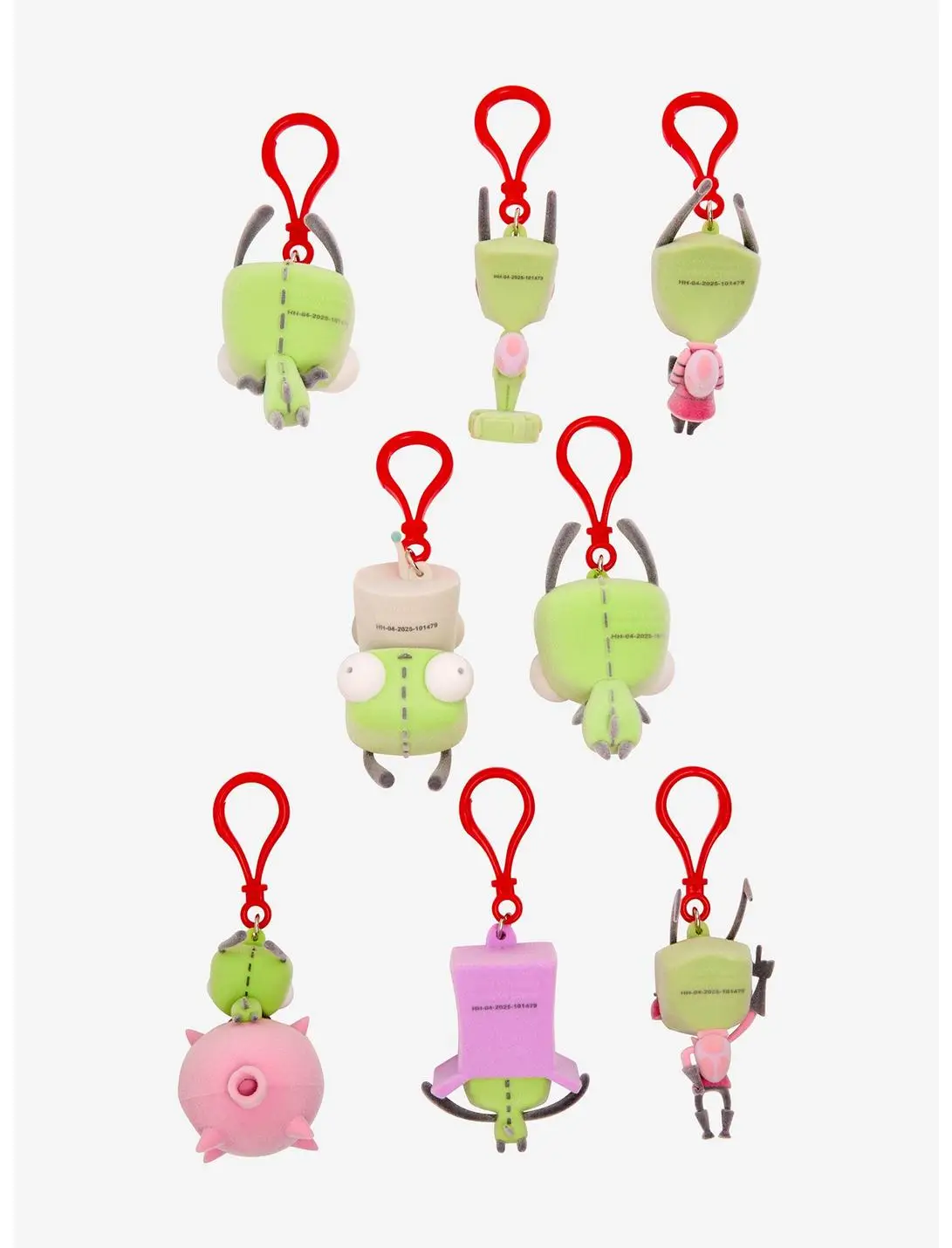 Invader Zim Blind Bag Flocked Figural Bag Clip