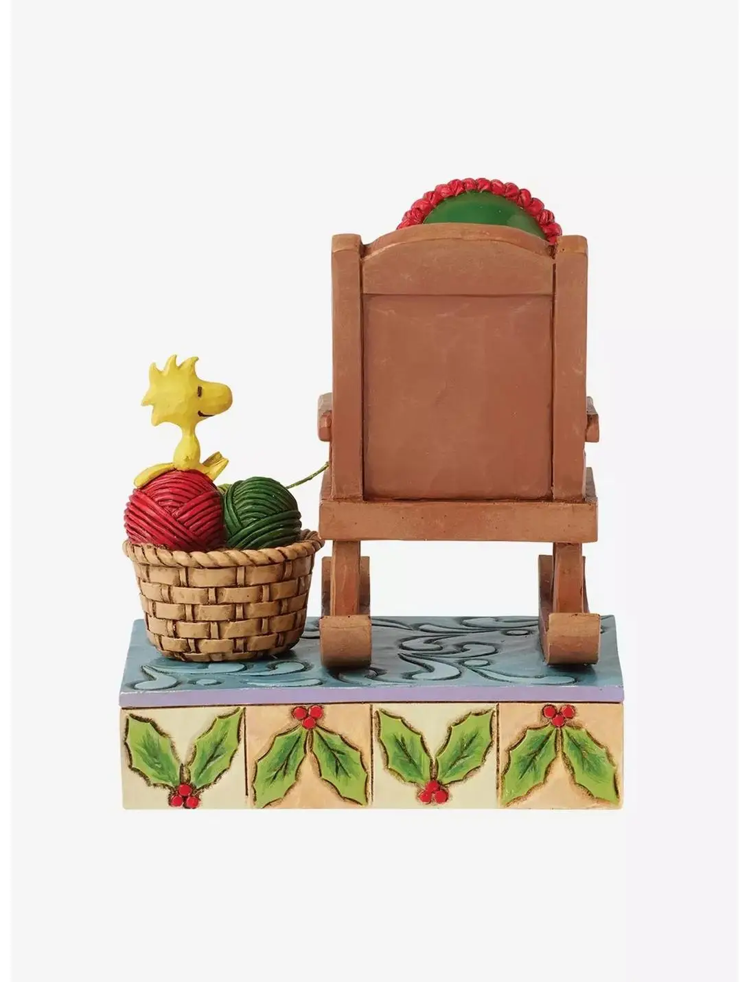 Jim Shore Peanuts Snoopy & Woodstock Rocking Chair Knitting Figure
