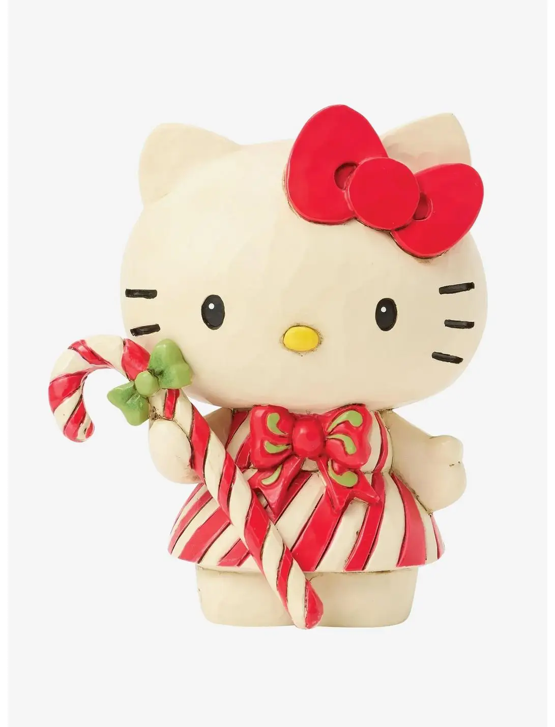 Jim Shore Sanrio Hello Kitty Candy Cane Figure